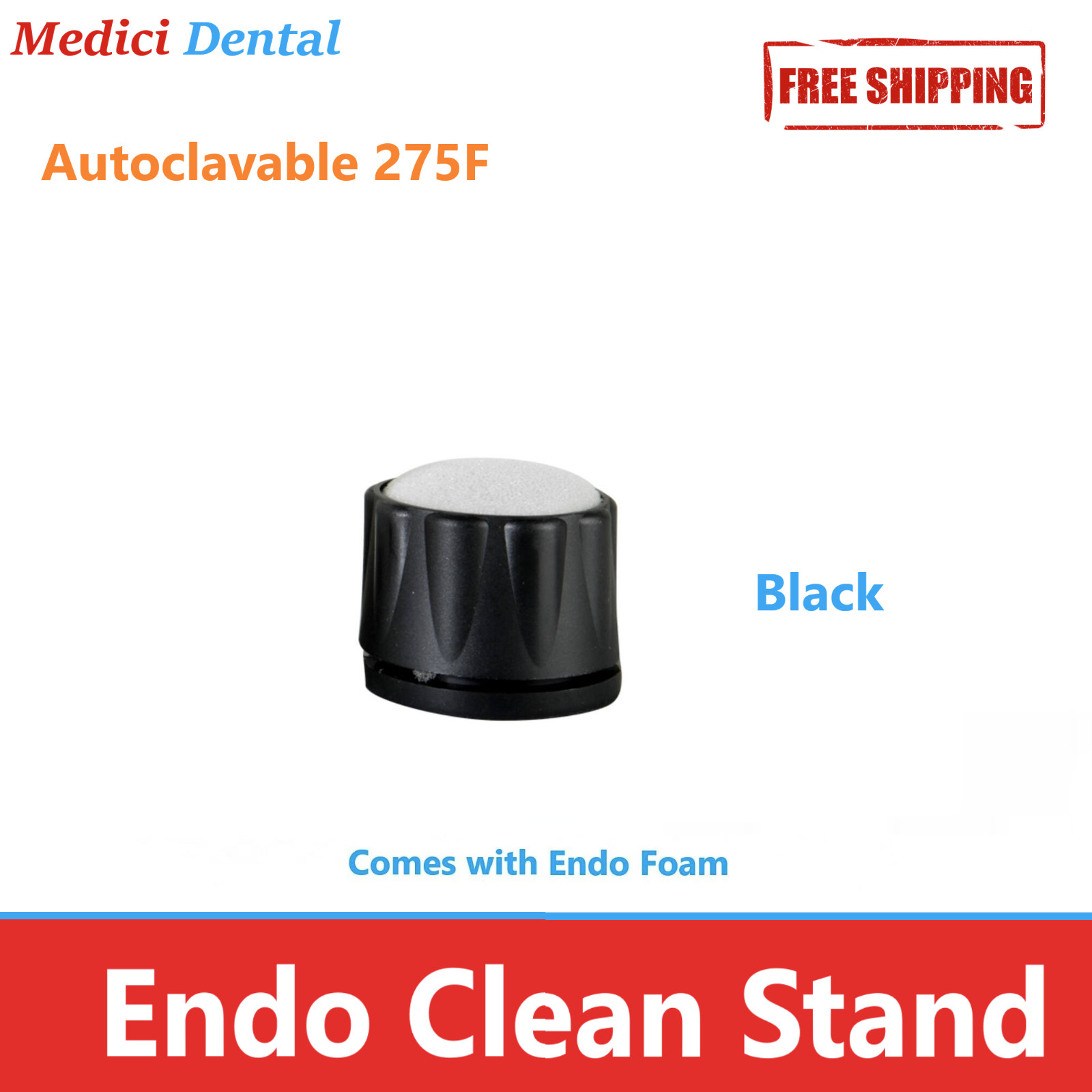 Dental Round Endo Clean Stand Cleaning Foam Sponge File Holder Base – Pick Color