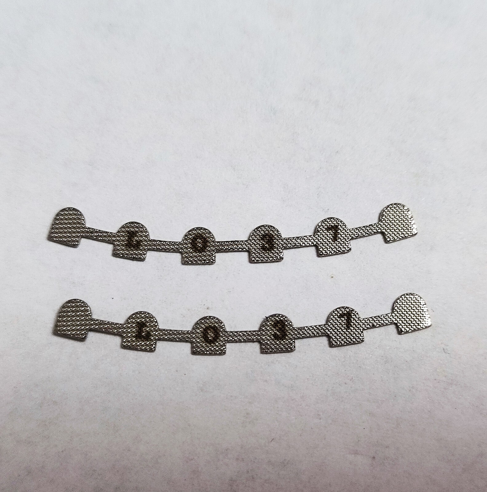 10 Packs 20Pcs Orthodontics L37 Lingual Retainer Mesh Base With Mark 2pcs/pack