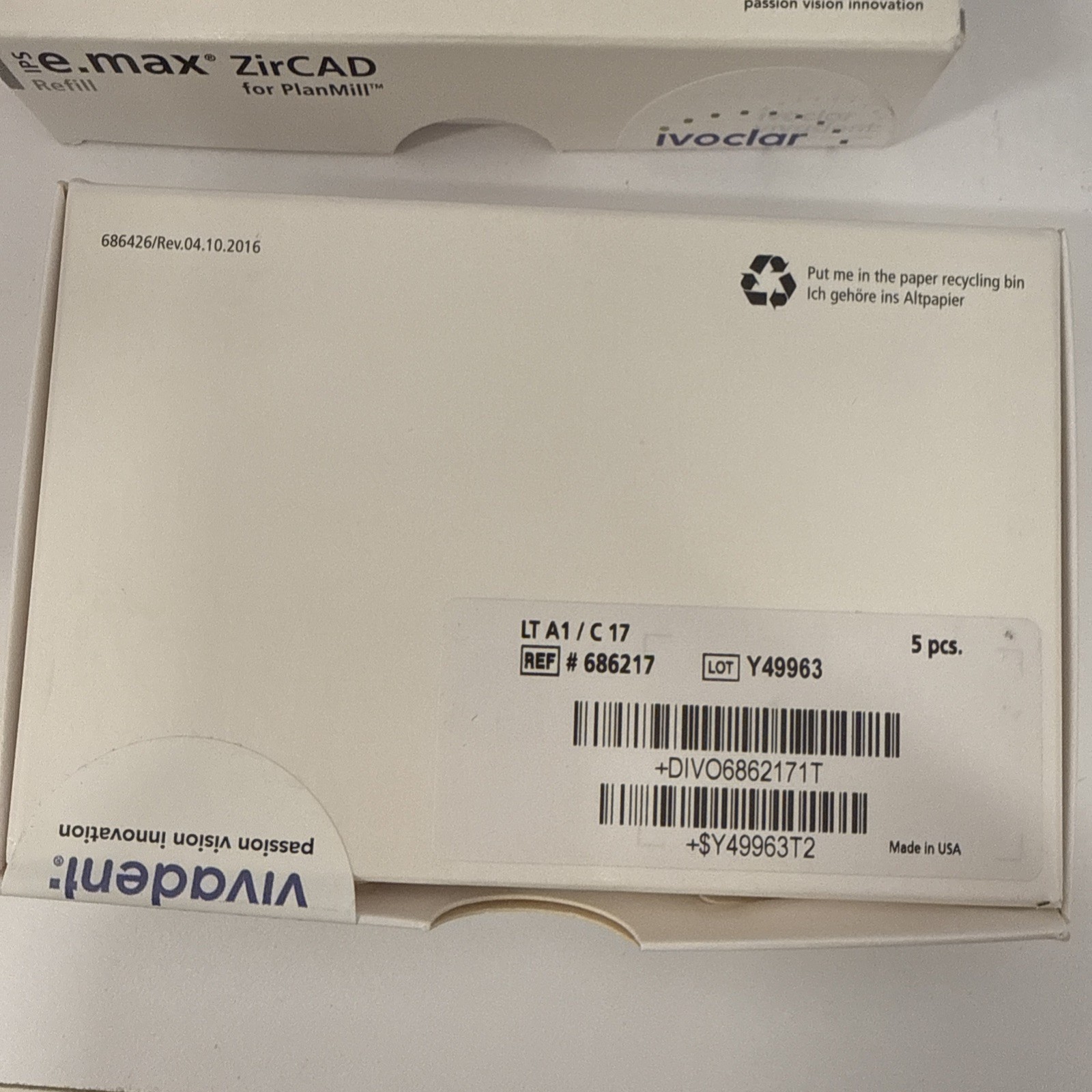 e.max CAD for PlanMill LT A1/C17 5pcs set
