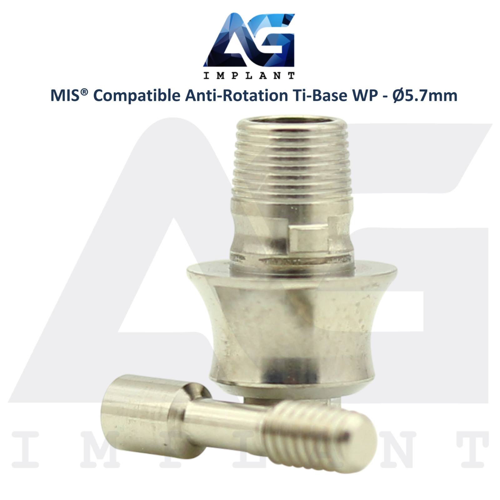 x5 Ti-Base Anti-Rotation Ø5.7mm WP Compatible with MIS® Int Hex System 2.45mm