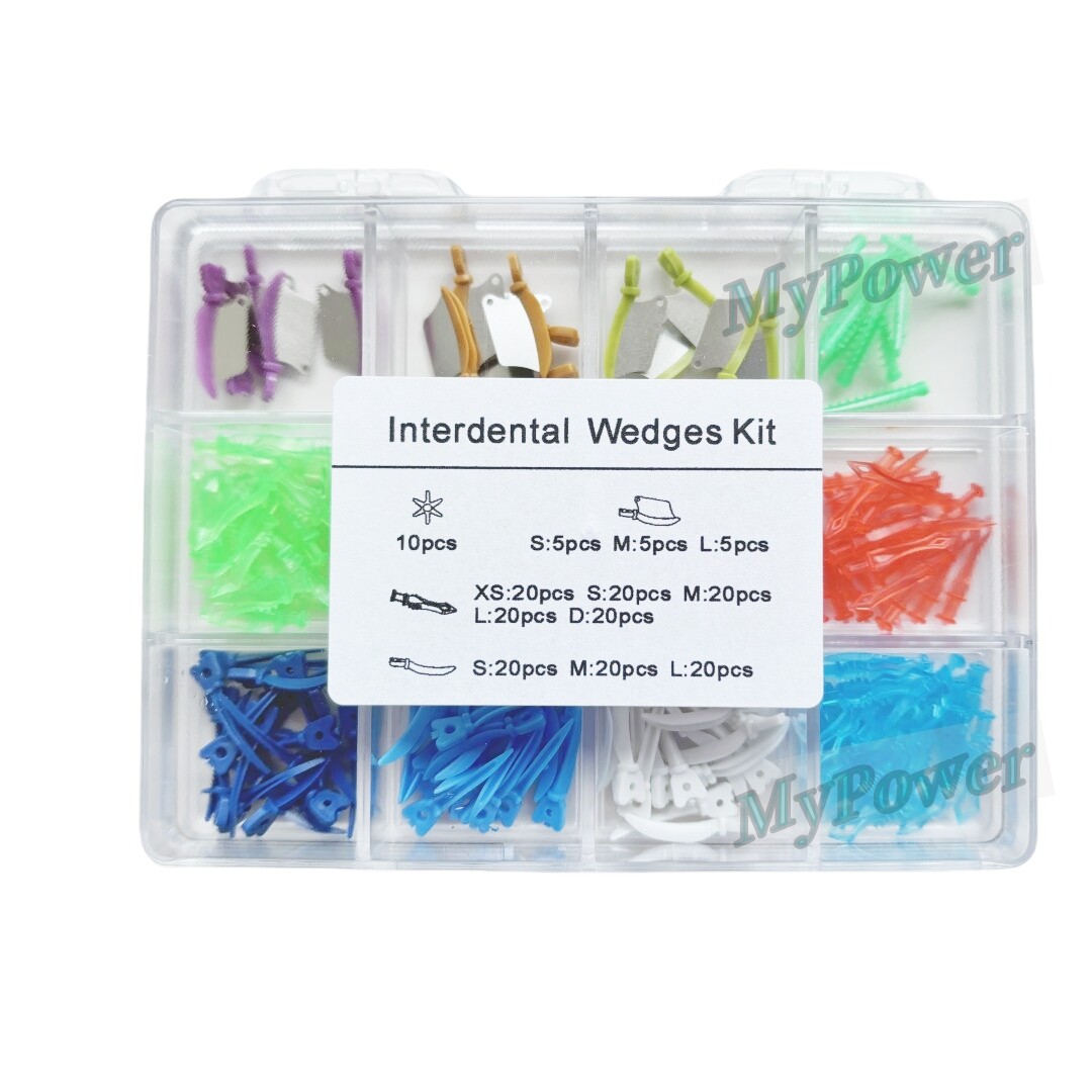 Interdental Wedges Kit Disposable Plastic Composite Diastema Wedge Refill Teeth