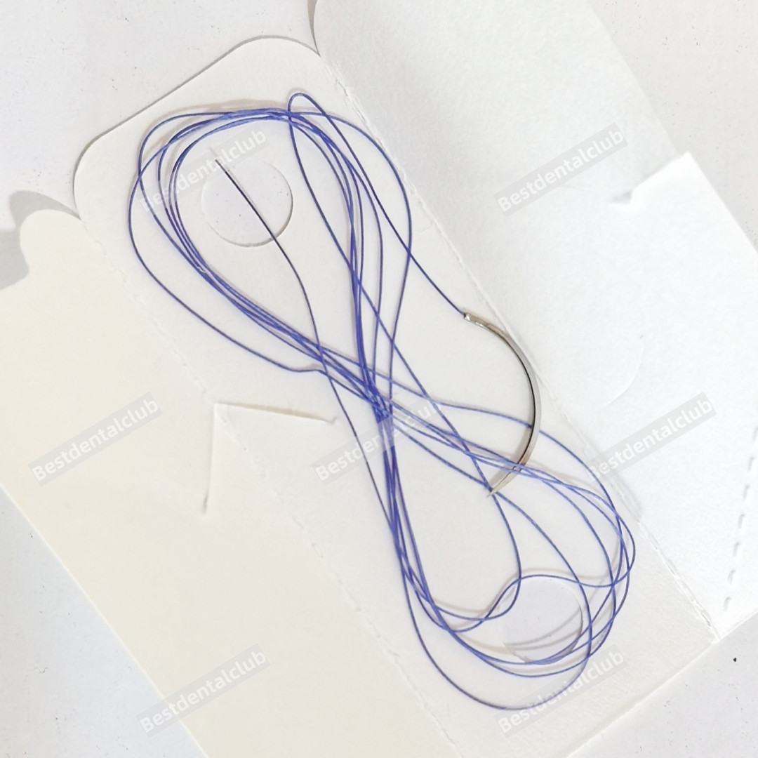 Dental School Test Sutures PGA Synthetic Suture 4/0 Violet Acid Coat Purpl