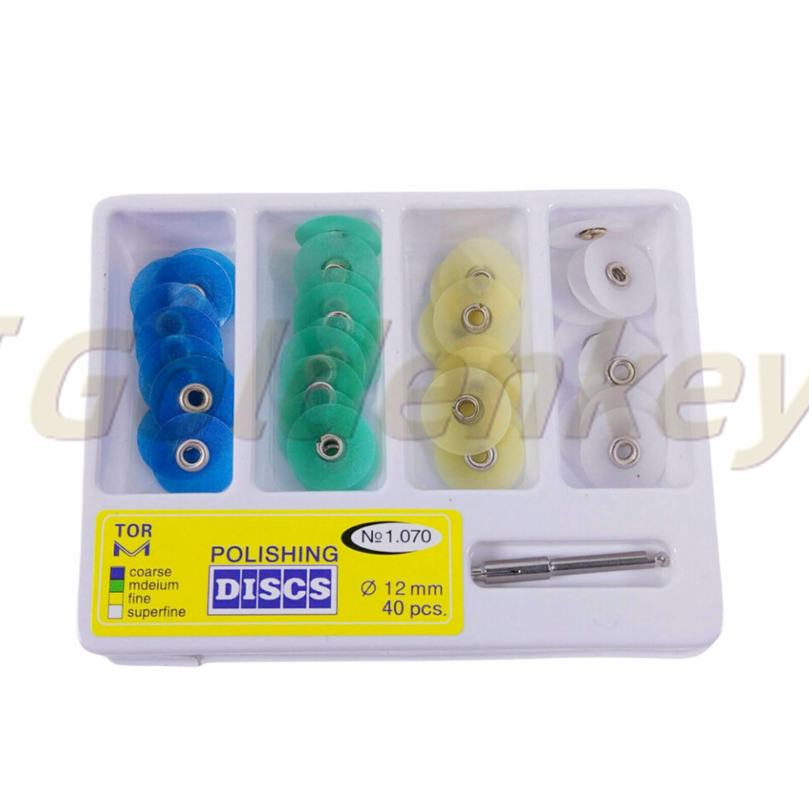 Dental Composite Finishing Polishing Discs Φ12/14mm assorted kit + Mandrel