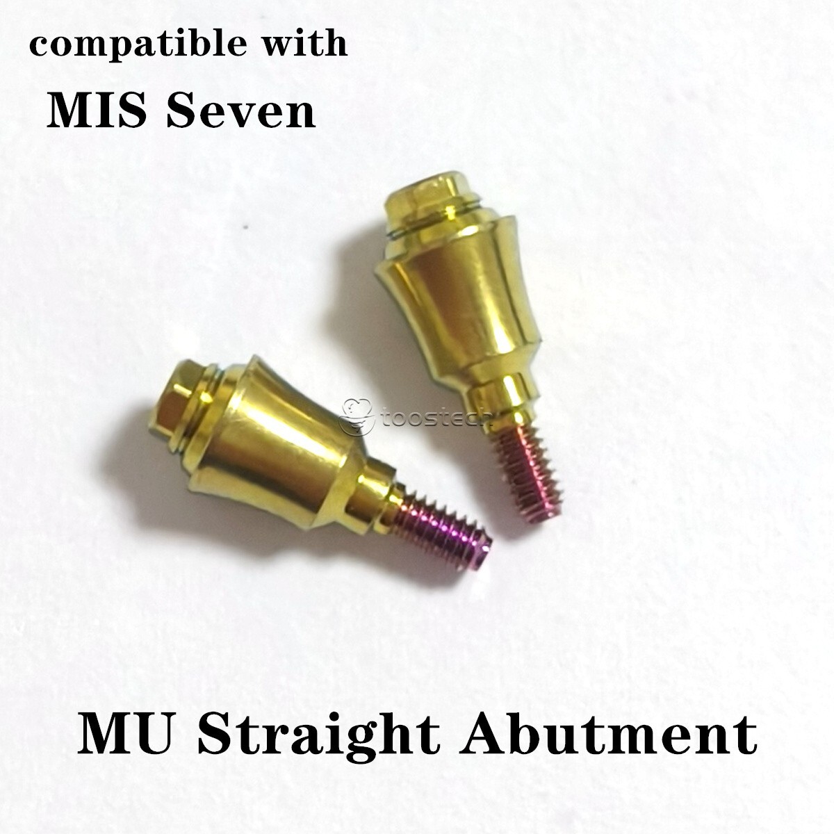 Multi unit straight abutment compatible with MIS Seven Platform GH 1/2/3/4mm