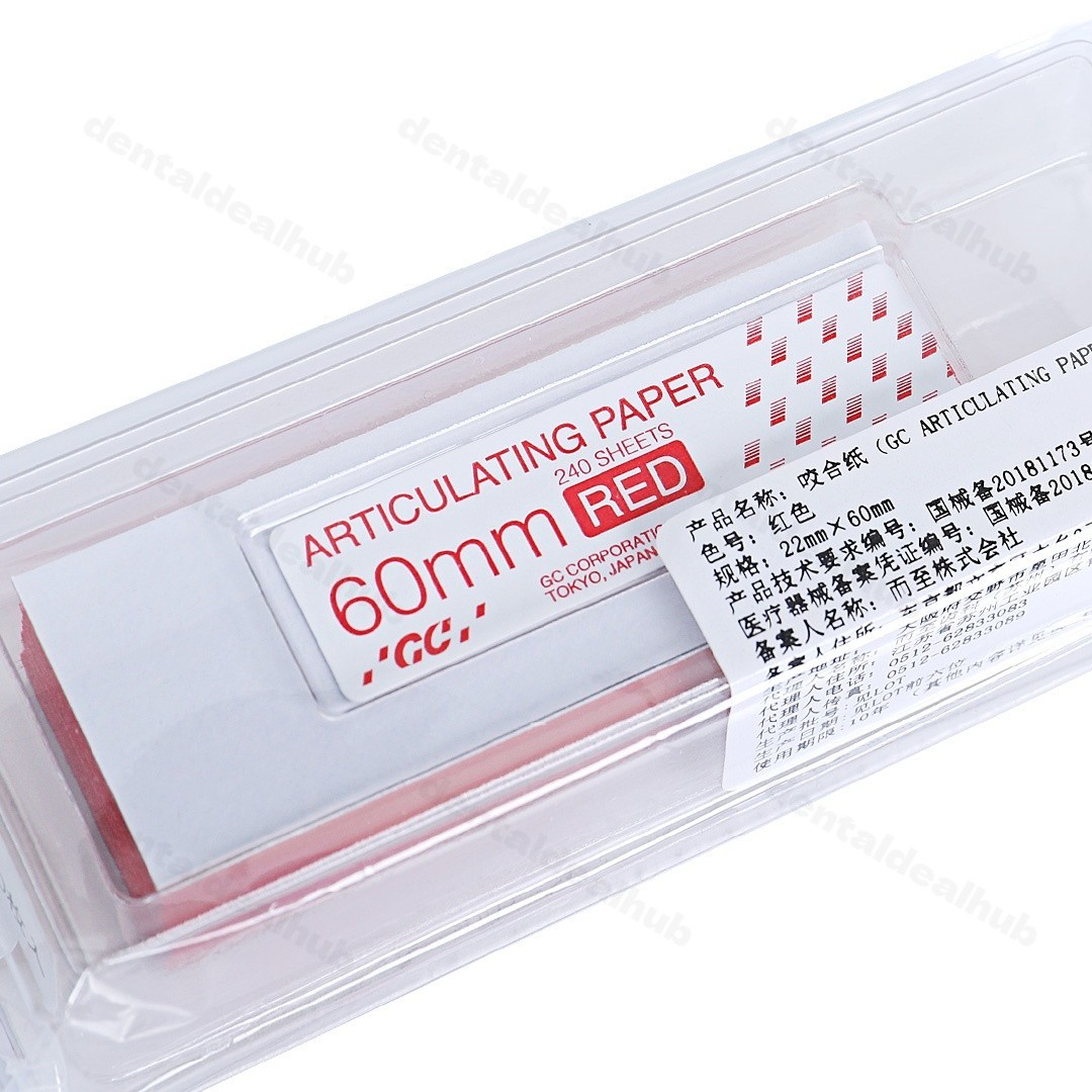 GC Articulating Paper 3 Sizes 120/240/480 Sheets Red Blue Dental Occlusion