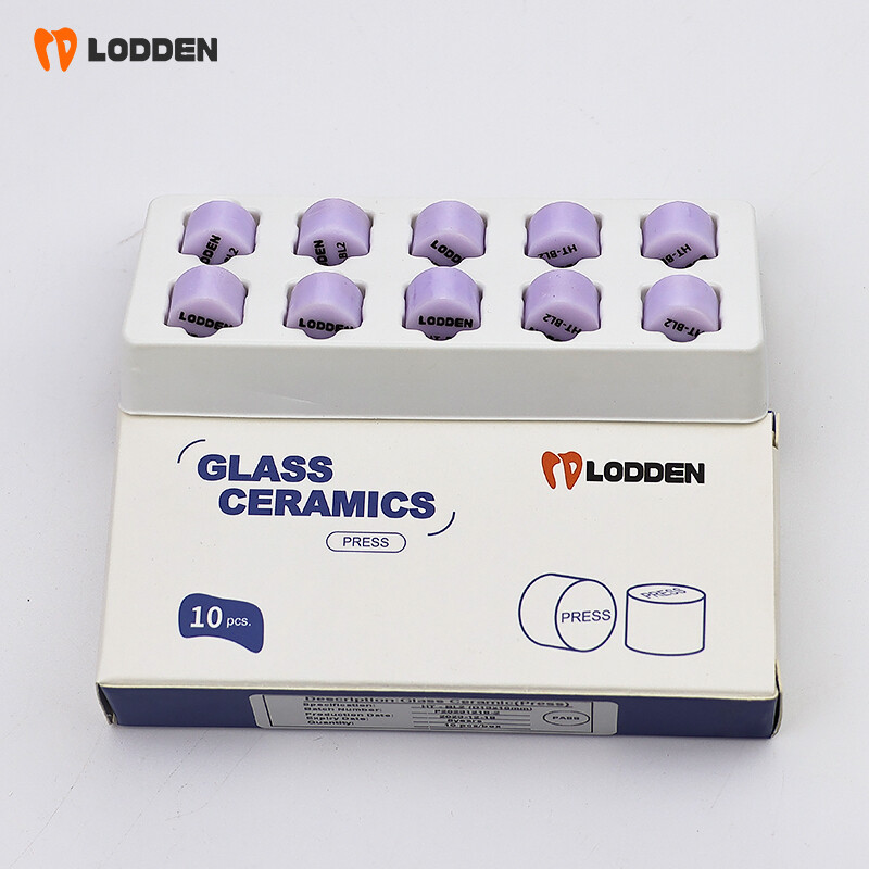 10pcs Dental Glass Ceramic Lithium Disilicate (LS2) IPS Emax Press Ingots