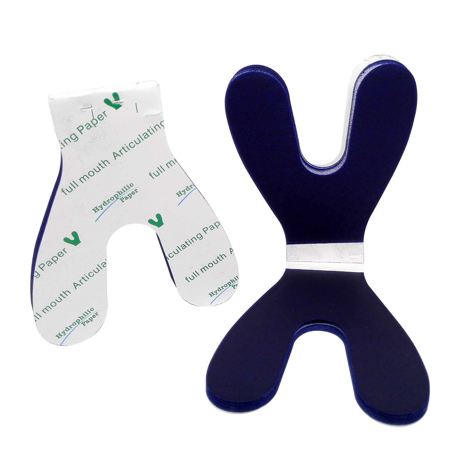 Dental Full Mouth Articulating Paper Horseshoe hydrophilic Double Sided Blue/Red