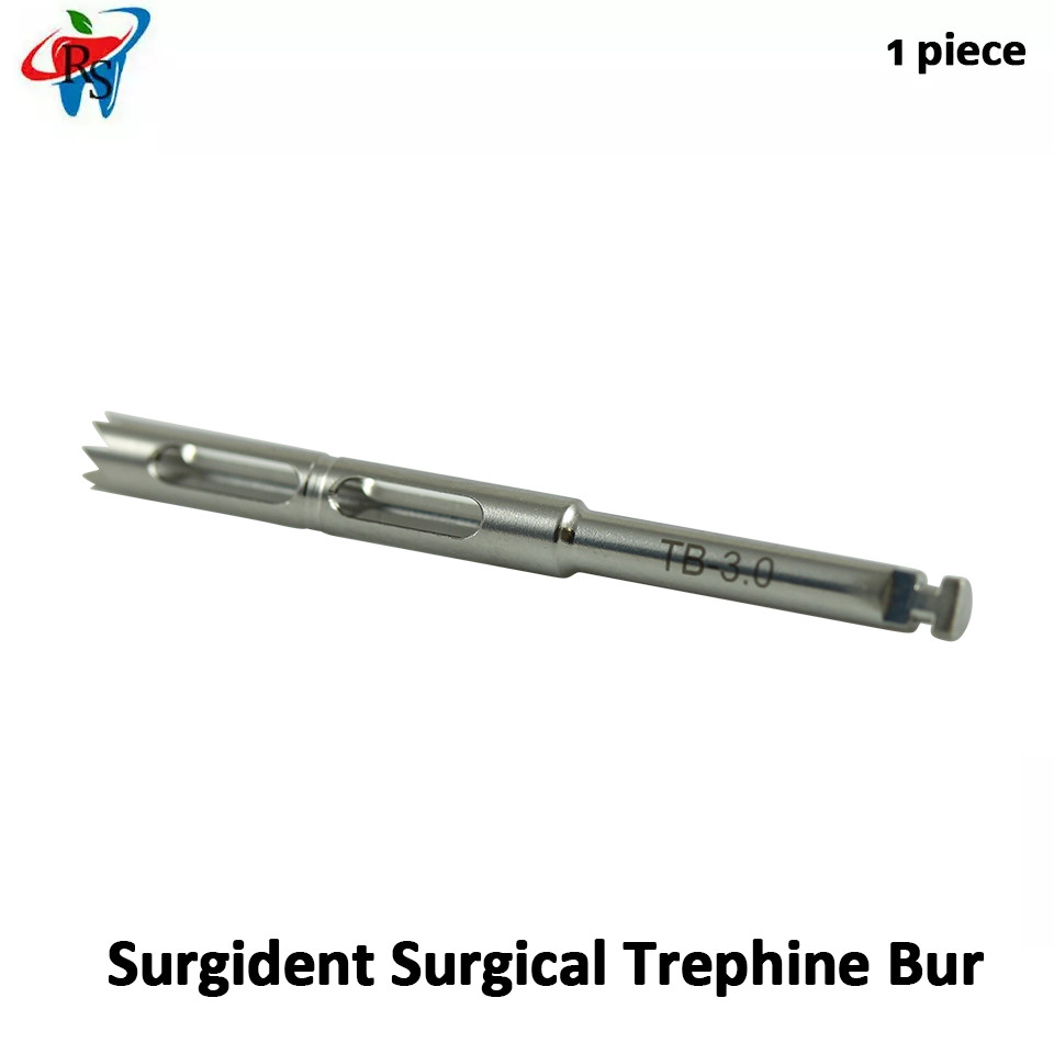 1x Dental Surg Trephine Bur Ø3.0 Fixture Stainless Steel Precise B0ne Cutting