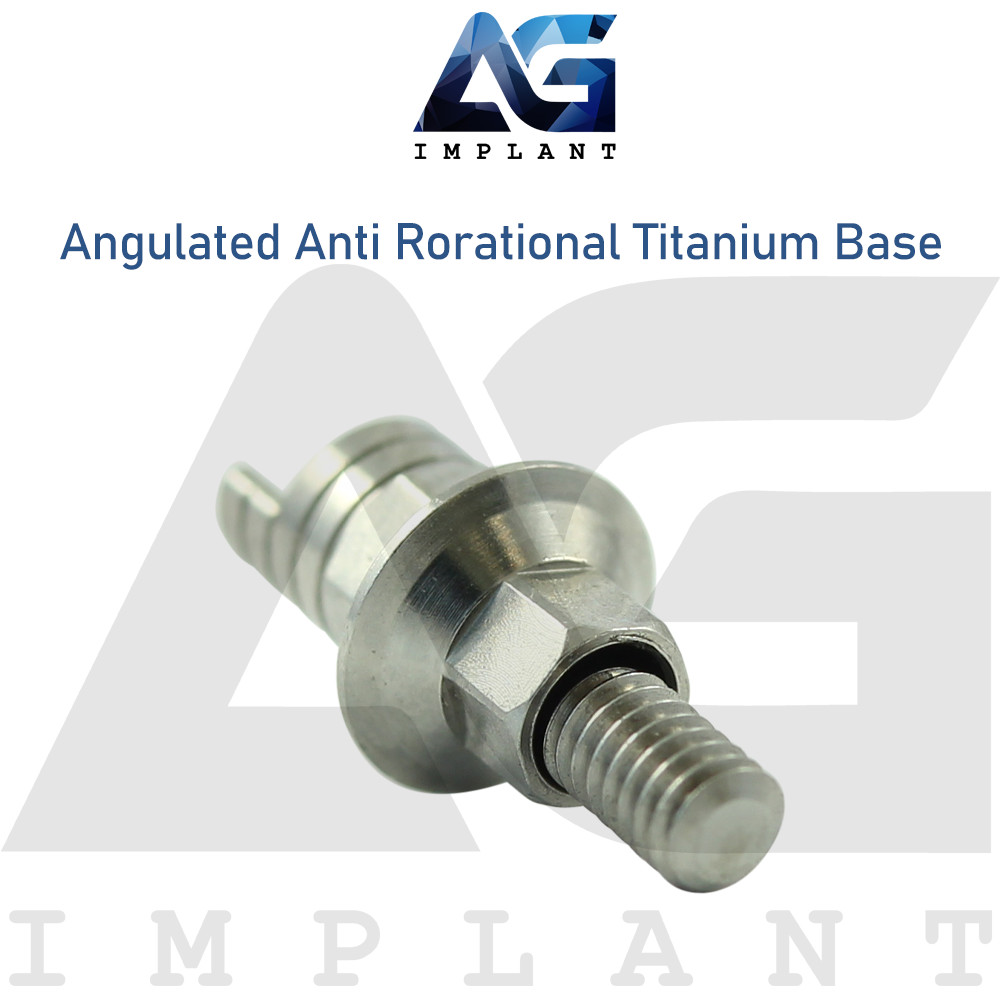 Angulated Titanium Base Anti Rotational Prosthetic System Int Hexagon 2.42mm