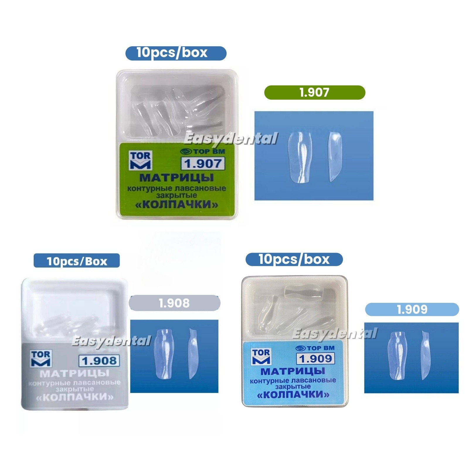 Dental Clear Matrix Anterior Matrices Bow BT Fits Bioclear Matrice L/M/S TOR VM