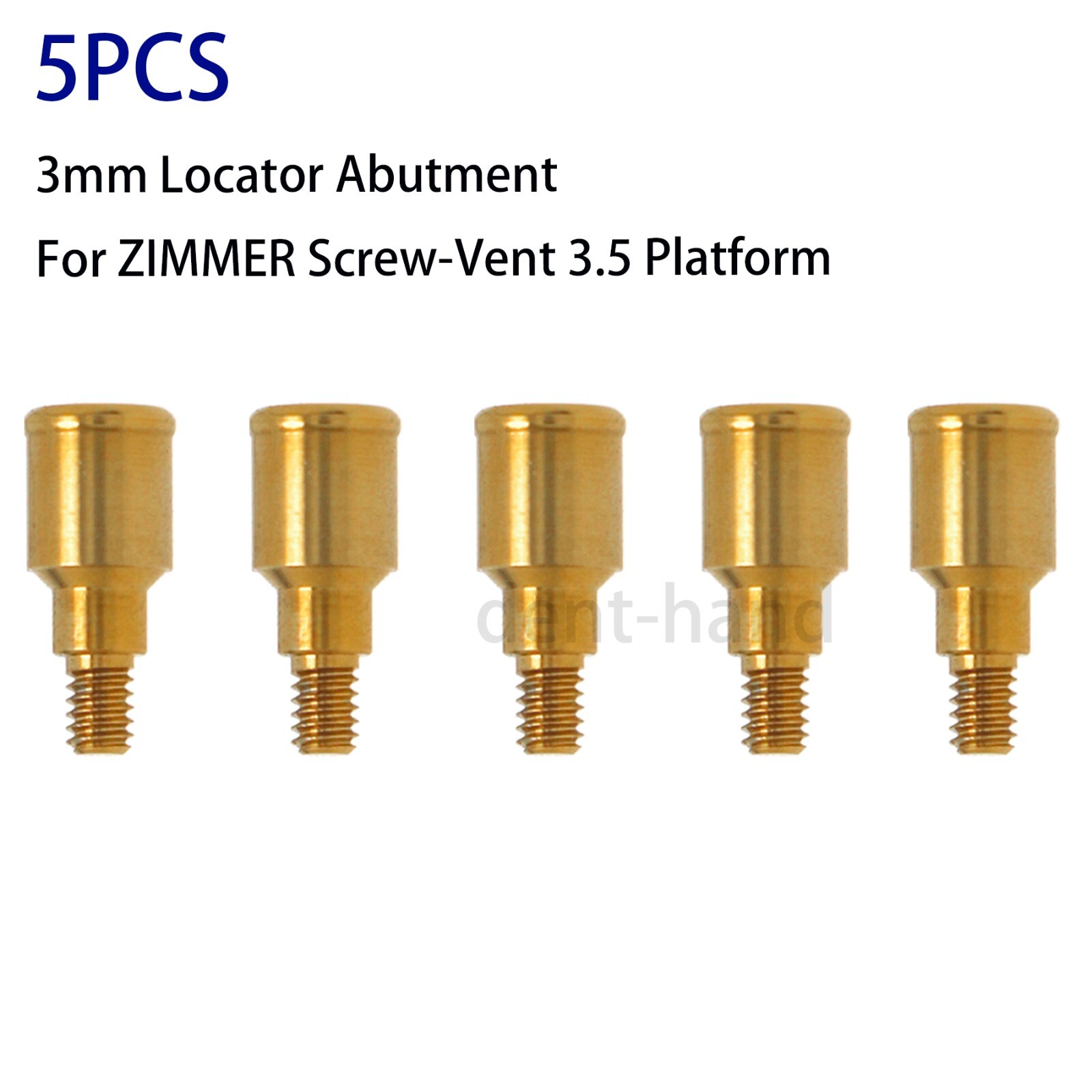 Dental PAØ3.5mm Overdenture Abutment fit Zimmer BEGO 3.75, Zimmer, MIS, Adin