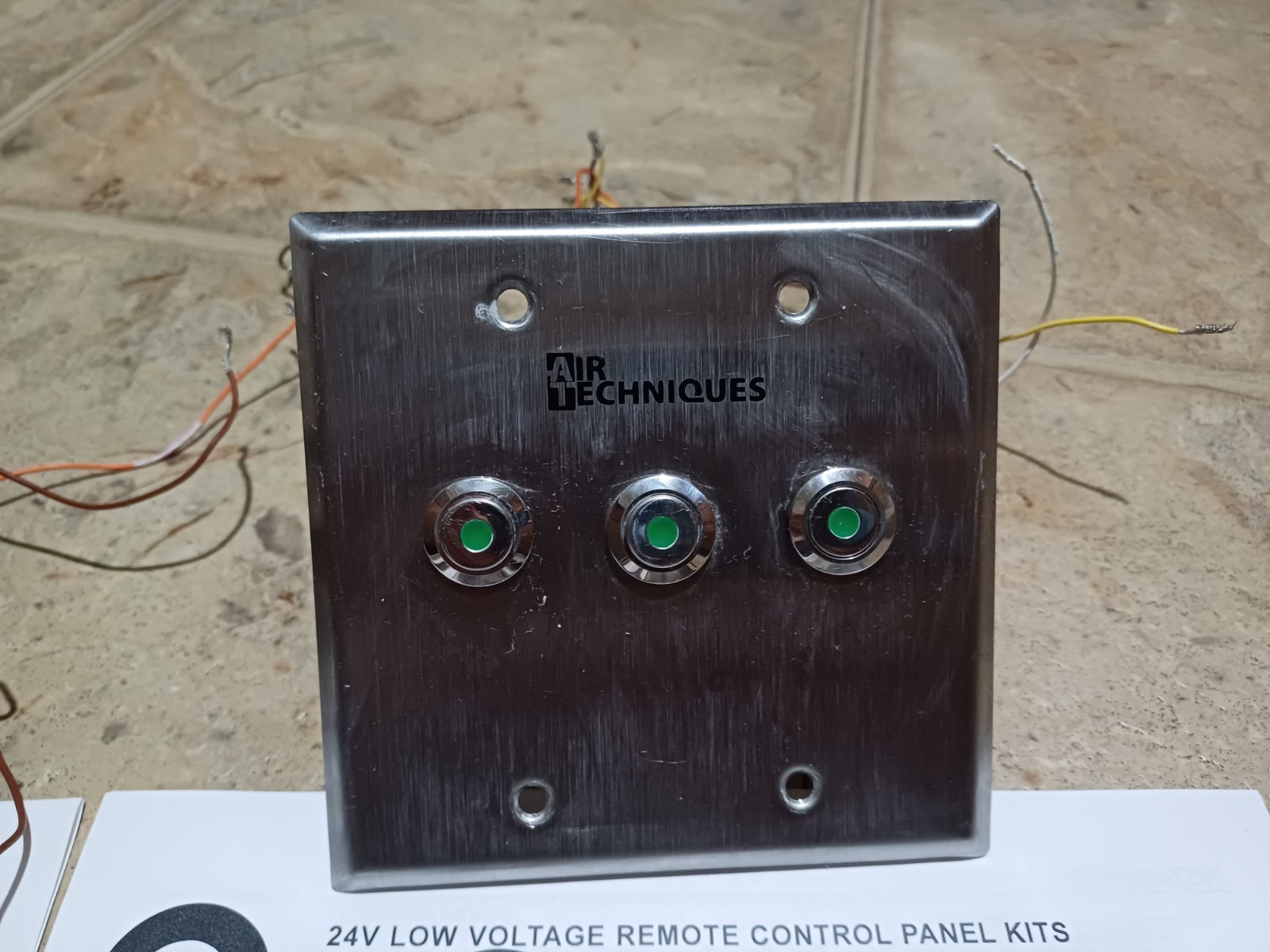 Air Techniques Remote Wall Control Panel 3 Buttons Wall Mount Remote Switch