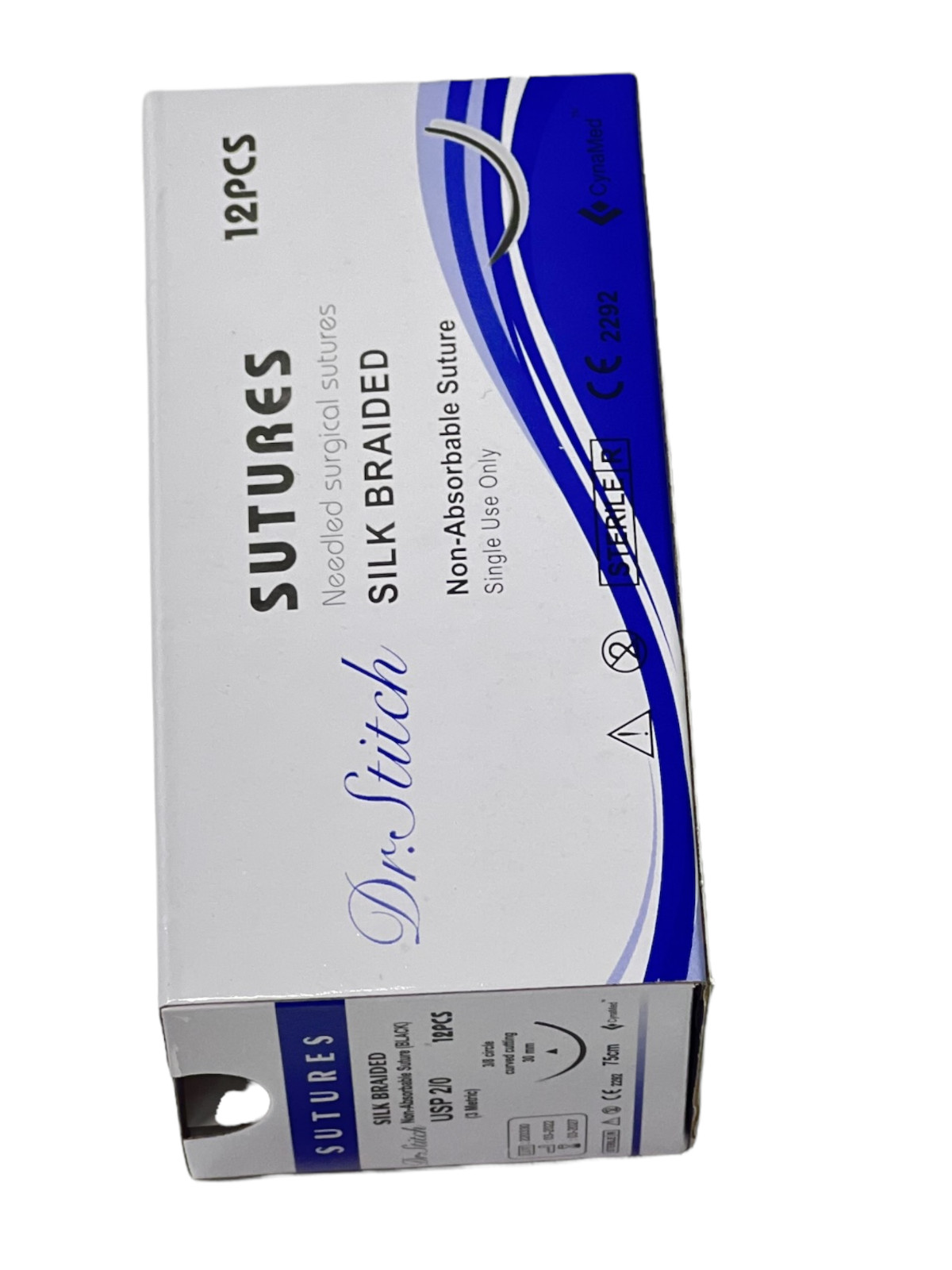 2/0 Silk Sterile Training Suture Thread With Needle Sewing Box