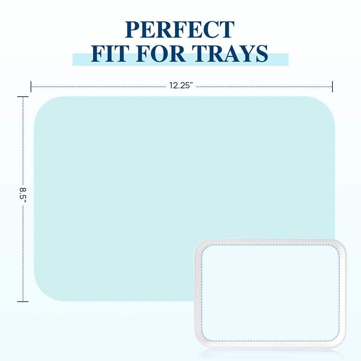 1000pc Disposable Medical Dental Tray Covers Paper for Size B Trays -12.25″x8.5″