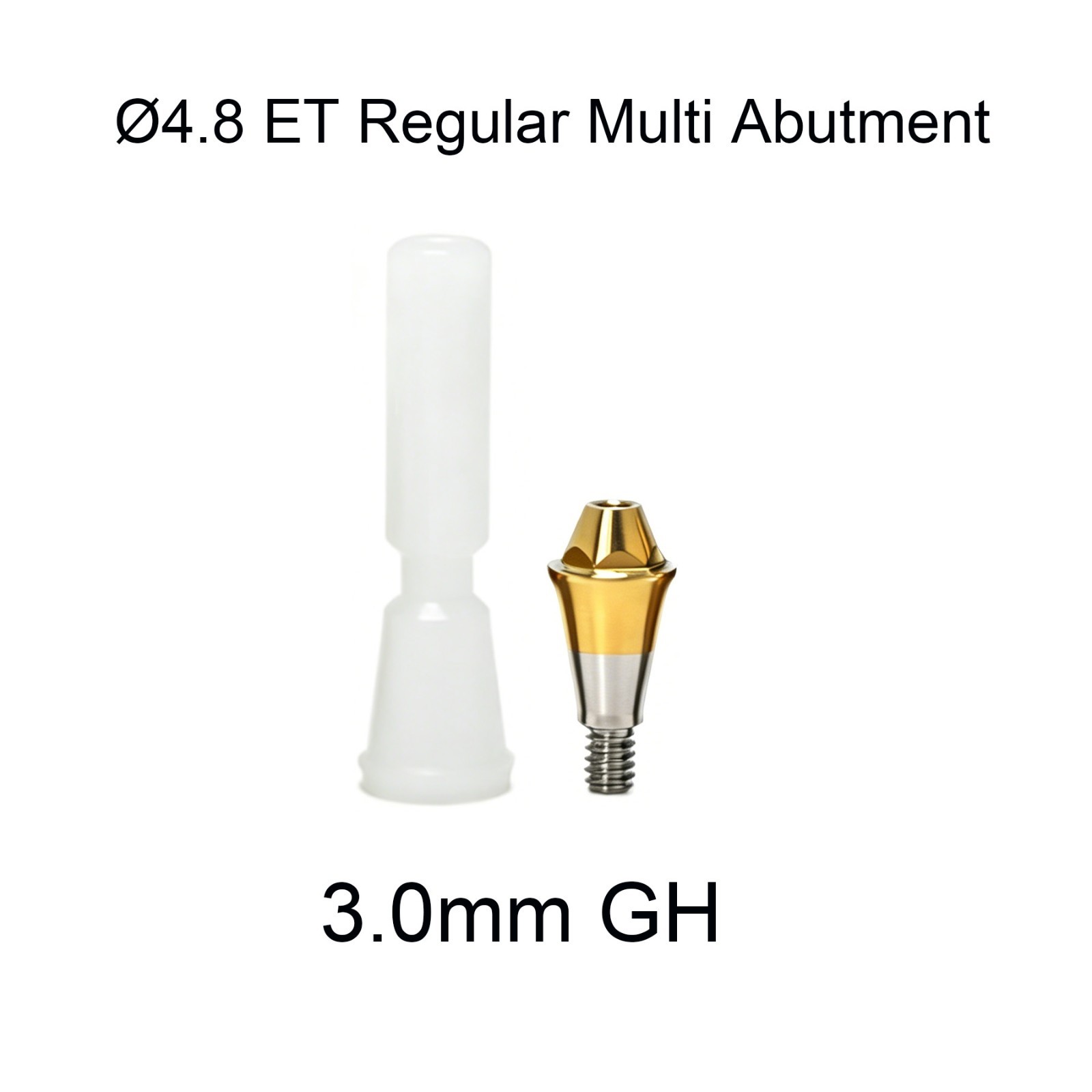 Dental Multi unit straight abutment 4.8 Bridge MUA fits Hiossen Oss Mini/Regular