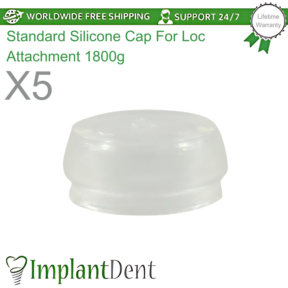 5x Standard Silicone Cap Housing For Loc-Low Overdenture Attachment Accessories