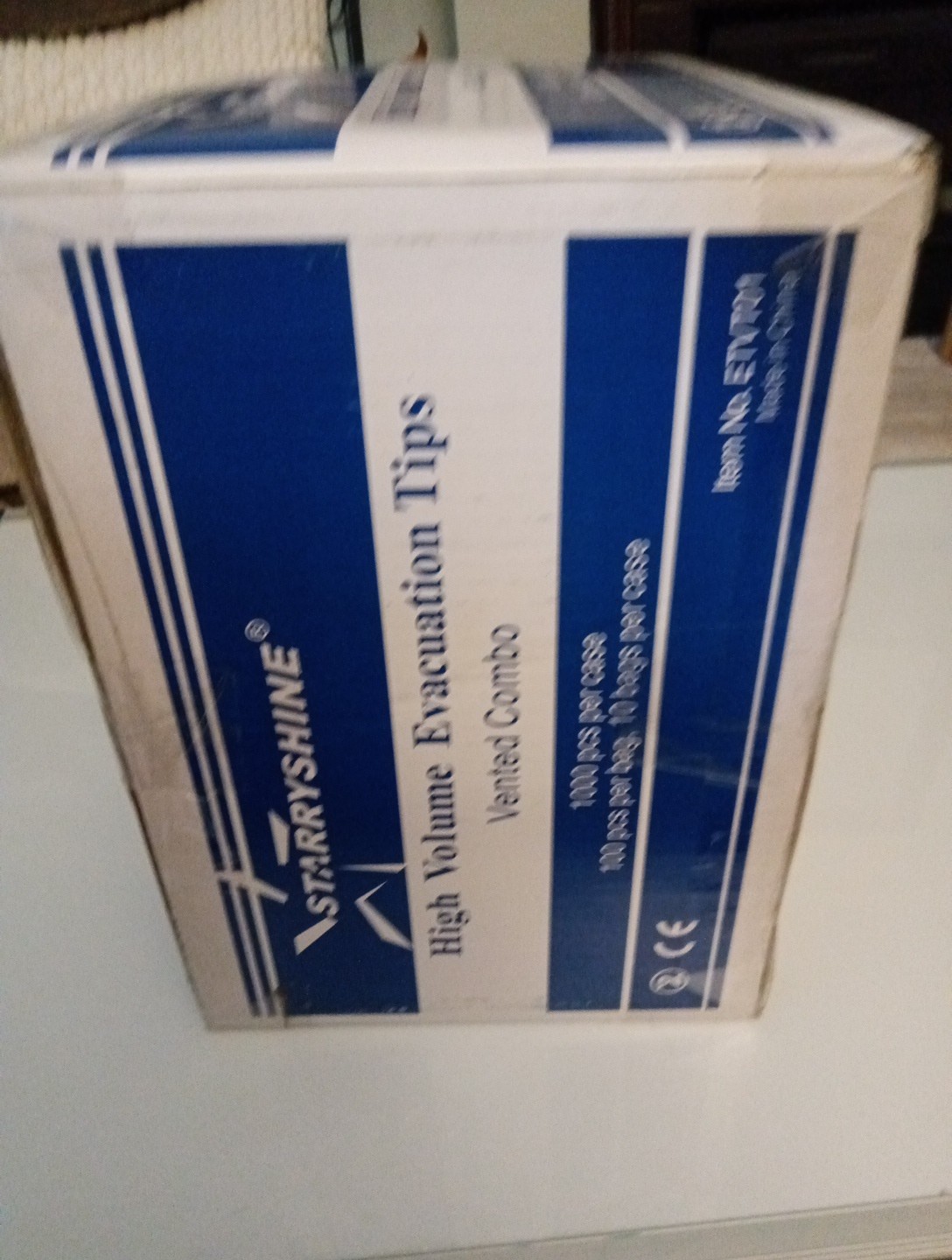 STARRYSHINE 1000 (10 Bags) High Volume Evacuation Dental Tips Vented Combo