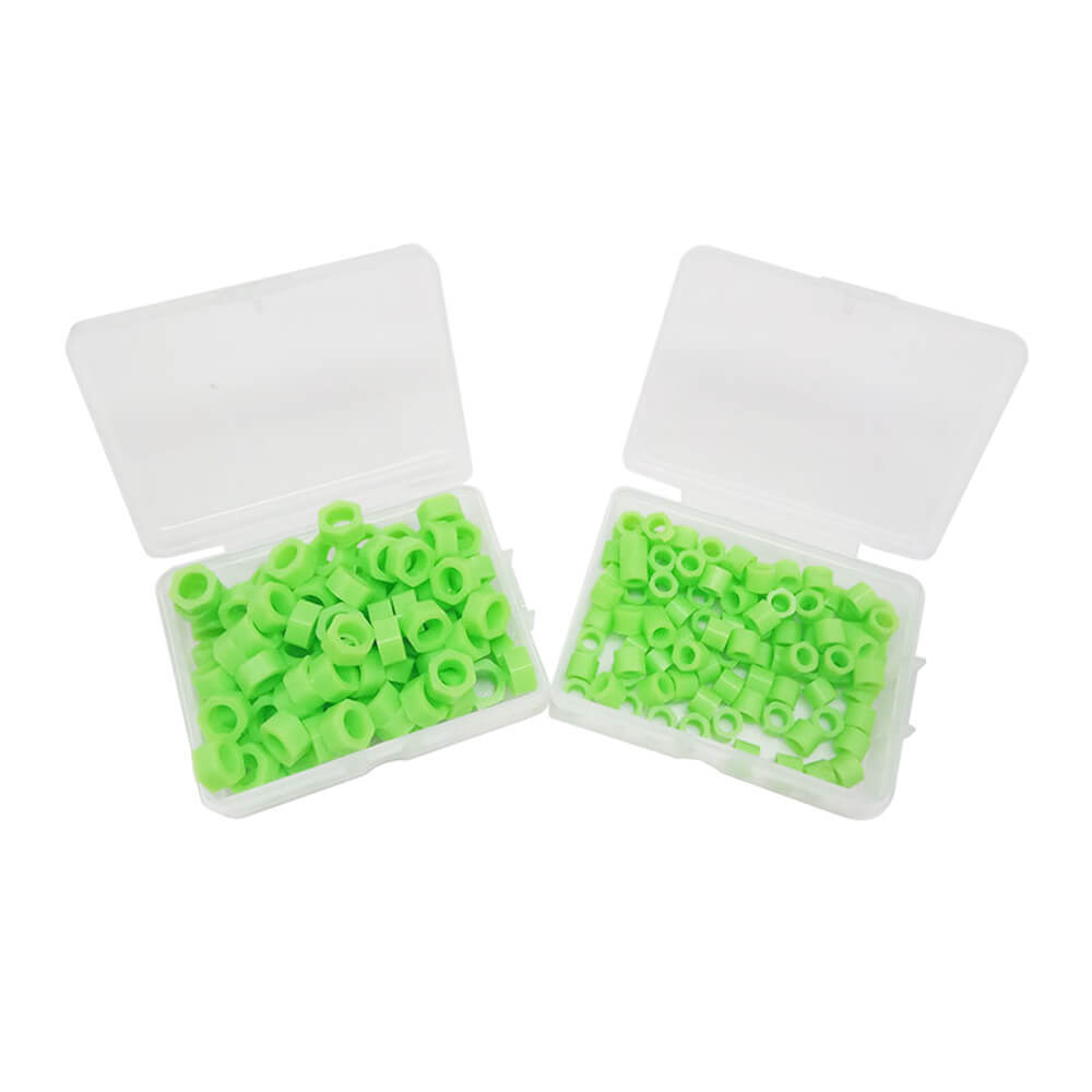 1 Box 100pcs Dental Instrument Code Ring Plain Color Small Sizes 5 colors