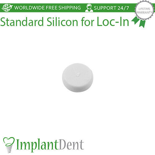 100x Dental Standard Silicone Cap For Loc-In Attachment Dentistry Lab