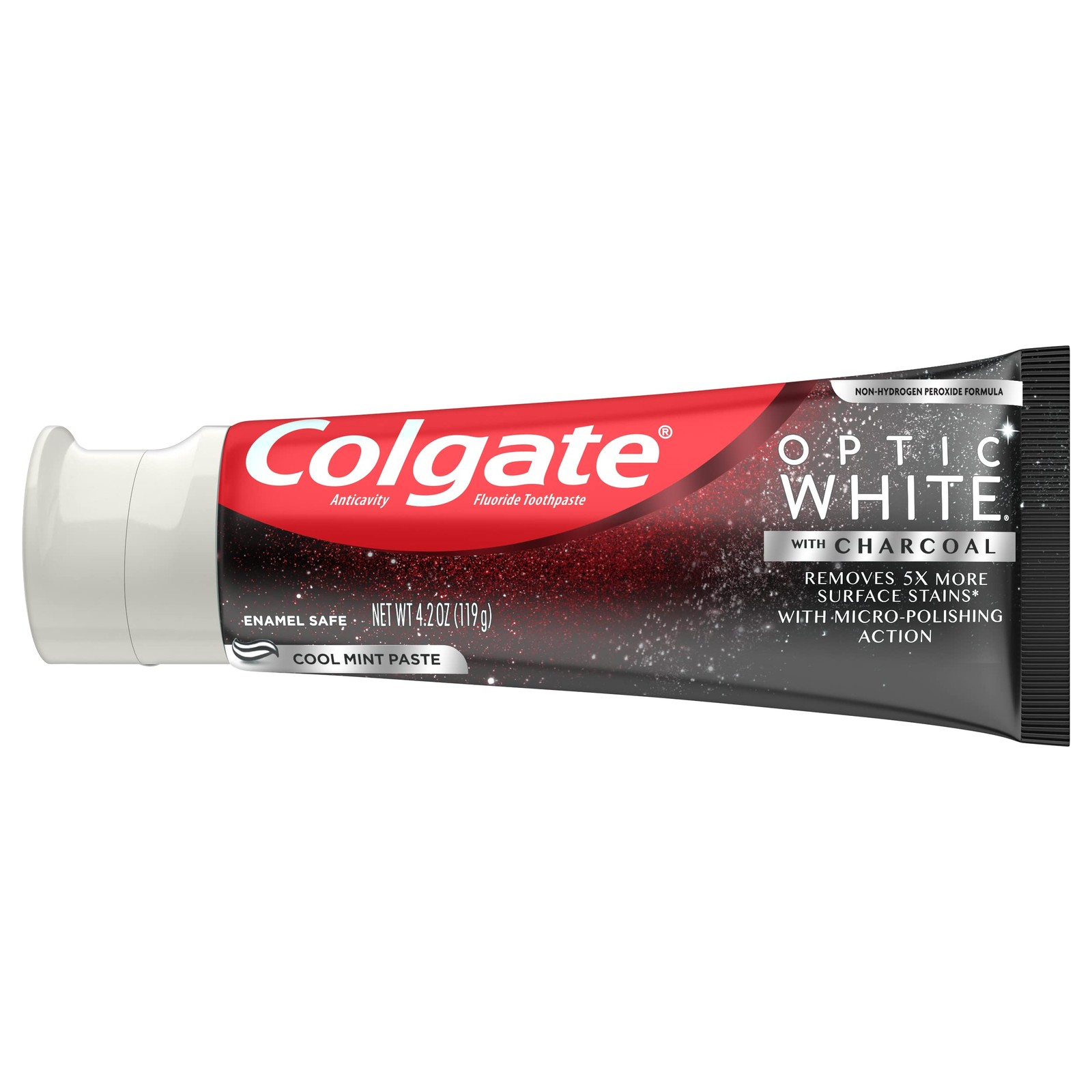 Colgate, Toothpaste with Charcoal Cool Mint Paste, 4.2 Ounce