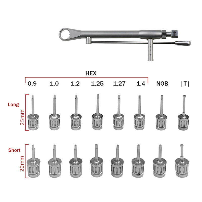 Dental Universal Implant Wrench Screwdrivers Restoration Tool Kit 10-70NCM