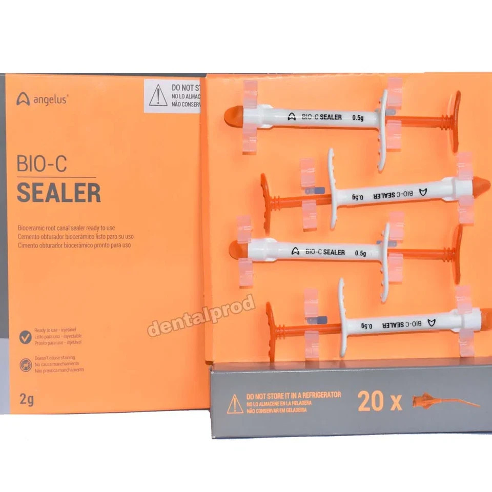 Angelus Dental BIO C SEALER ready to use BioCeramic RCT Sealer 0.5gm 4 syr pack