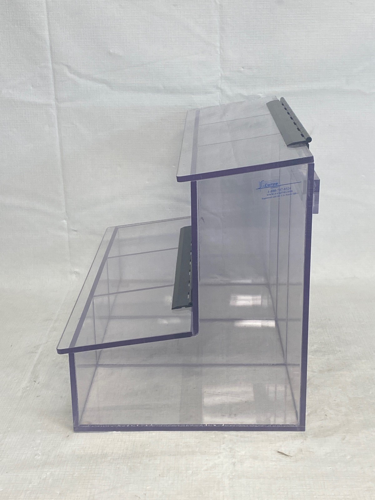 S-CURVE Dispenser with 3-Compartments Double Entry Upper & Lower Hinged Lids FCD