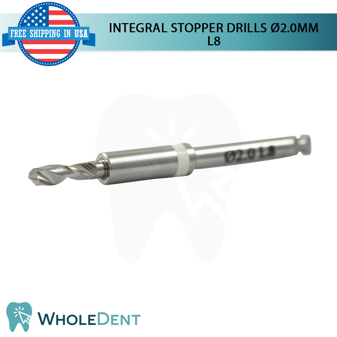 Surgical Integral Stopper Drill Ø2.0 External Irrigation Dental Implant