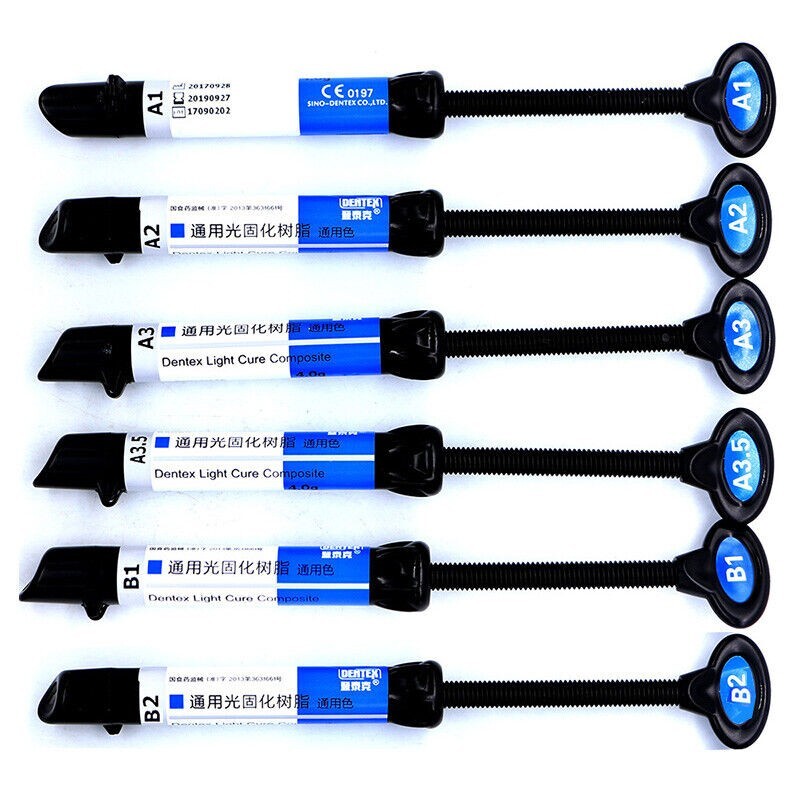 1 PC Dental Syringe Ultra Universal Curing Light Composite Resin 6 Shades option