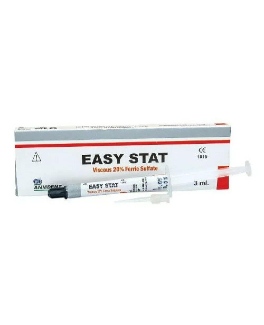 Ammdent Easy Stat Hemostat Viscous 20% Ferric Sulfate Hemostatic Gel Tube 3ml