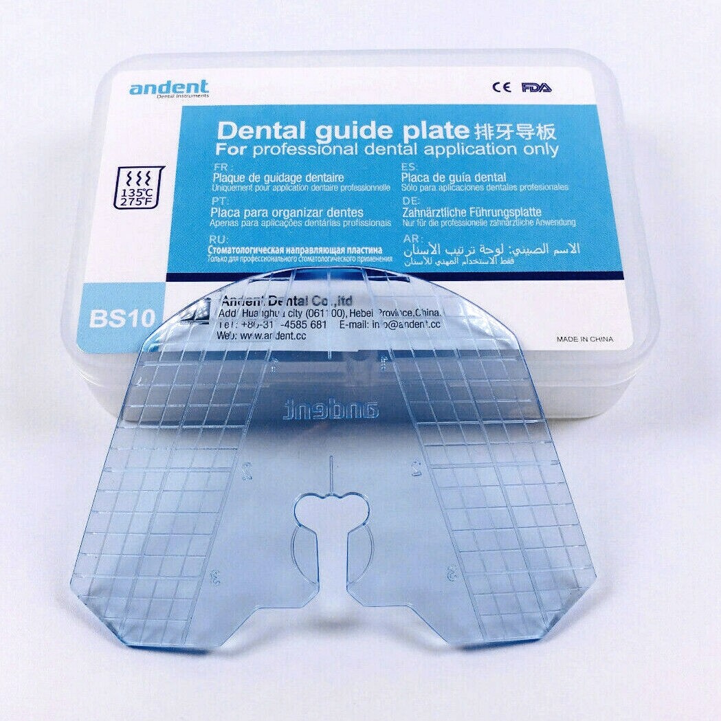 10Box Dental Guide Template Plate For Complete Denture False Teeth Arrangement