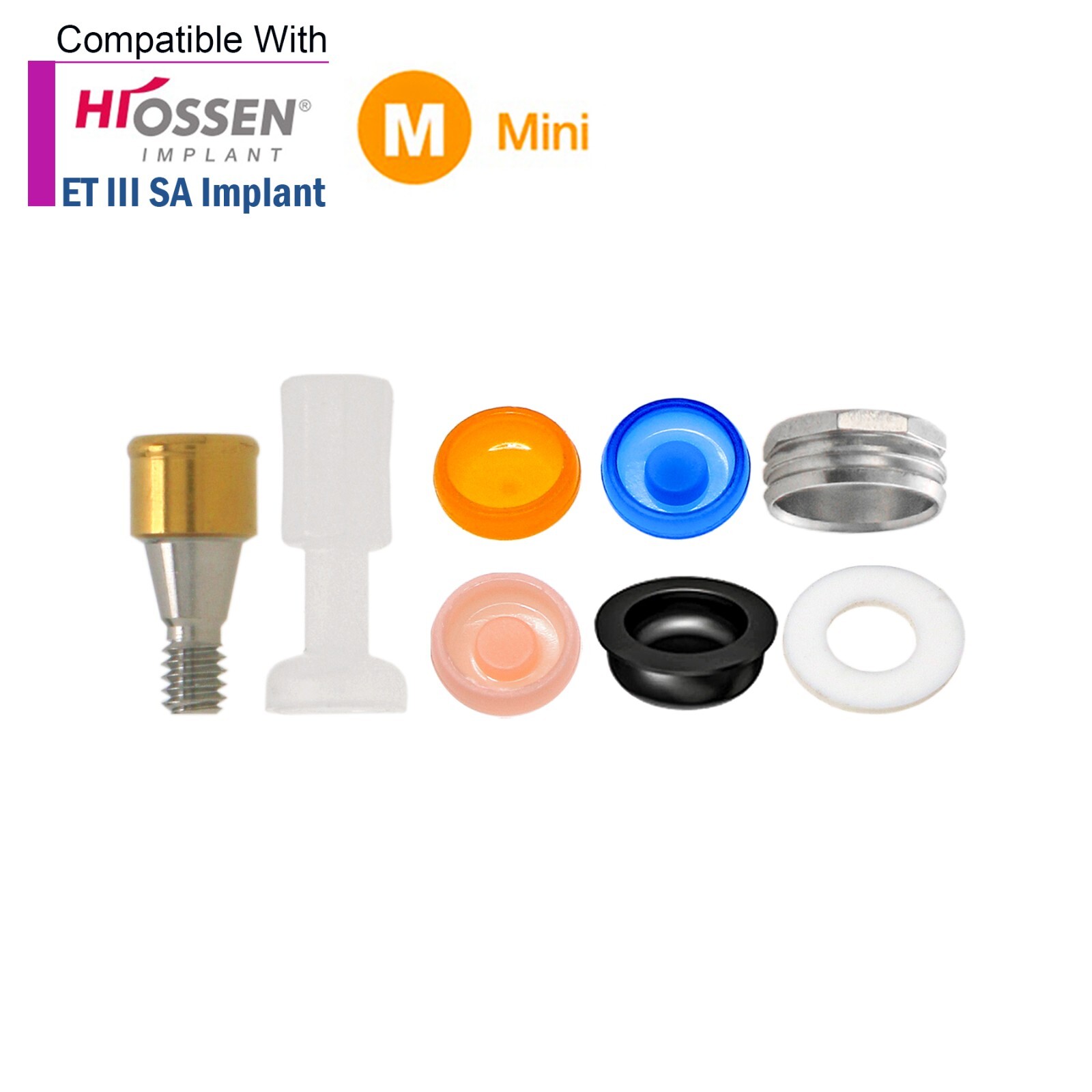 US OSS Overdenture Locator Abutment Male Cap fit HIOSSEN ET Mini/Regular