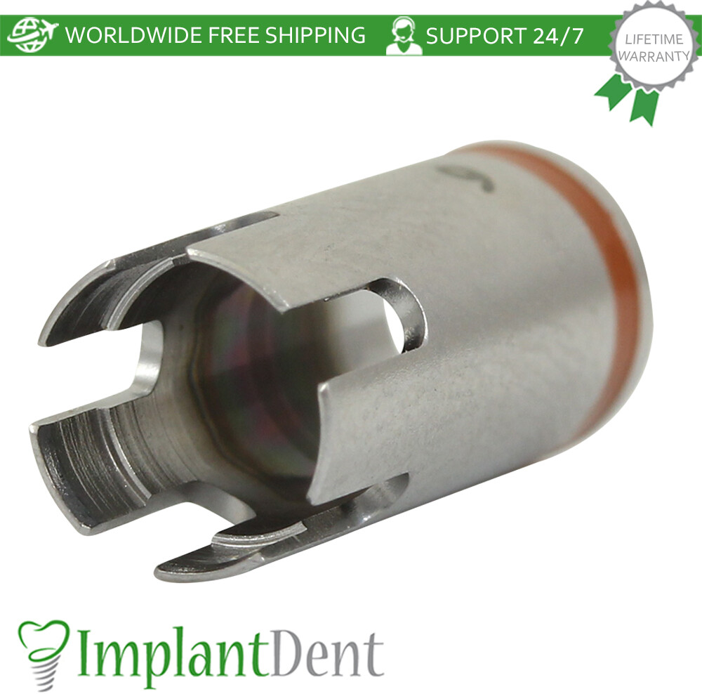 5pcs Dental Straight Drill 5.2mm With Stoppers Set – Brown Dentistry Tool