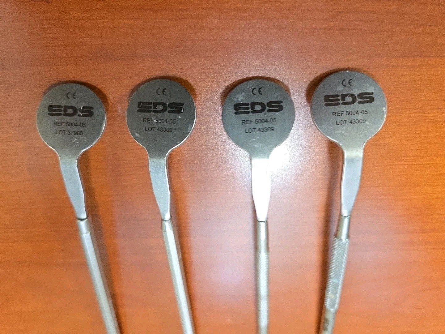 EDS 5004-05 Ultra Bright Oral Mirror Heads #5 Front Surface Cone Socket 4/Pk