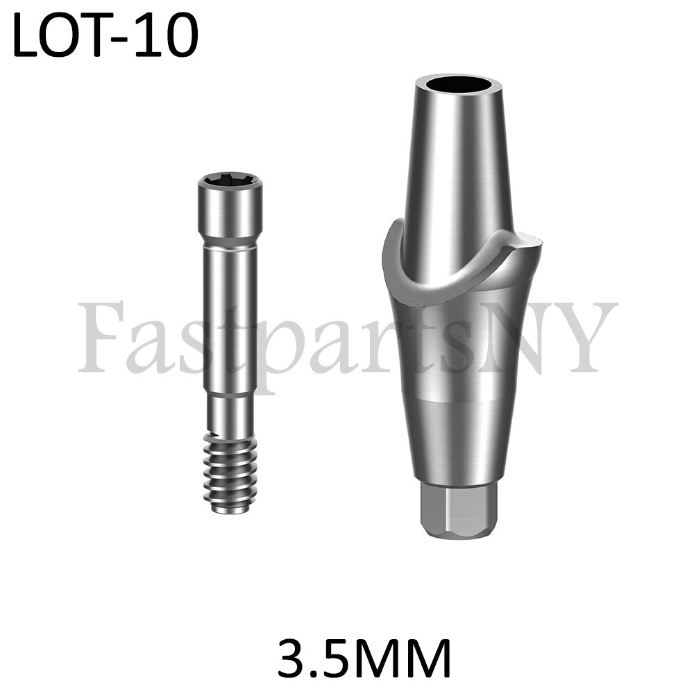 Lot x 10 Straight Abutment Neodent GM compatible replica Grand Morse 3.5 mm