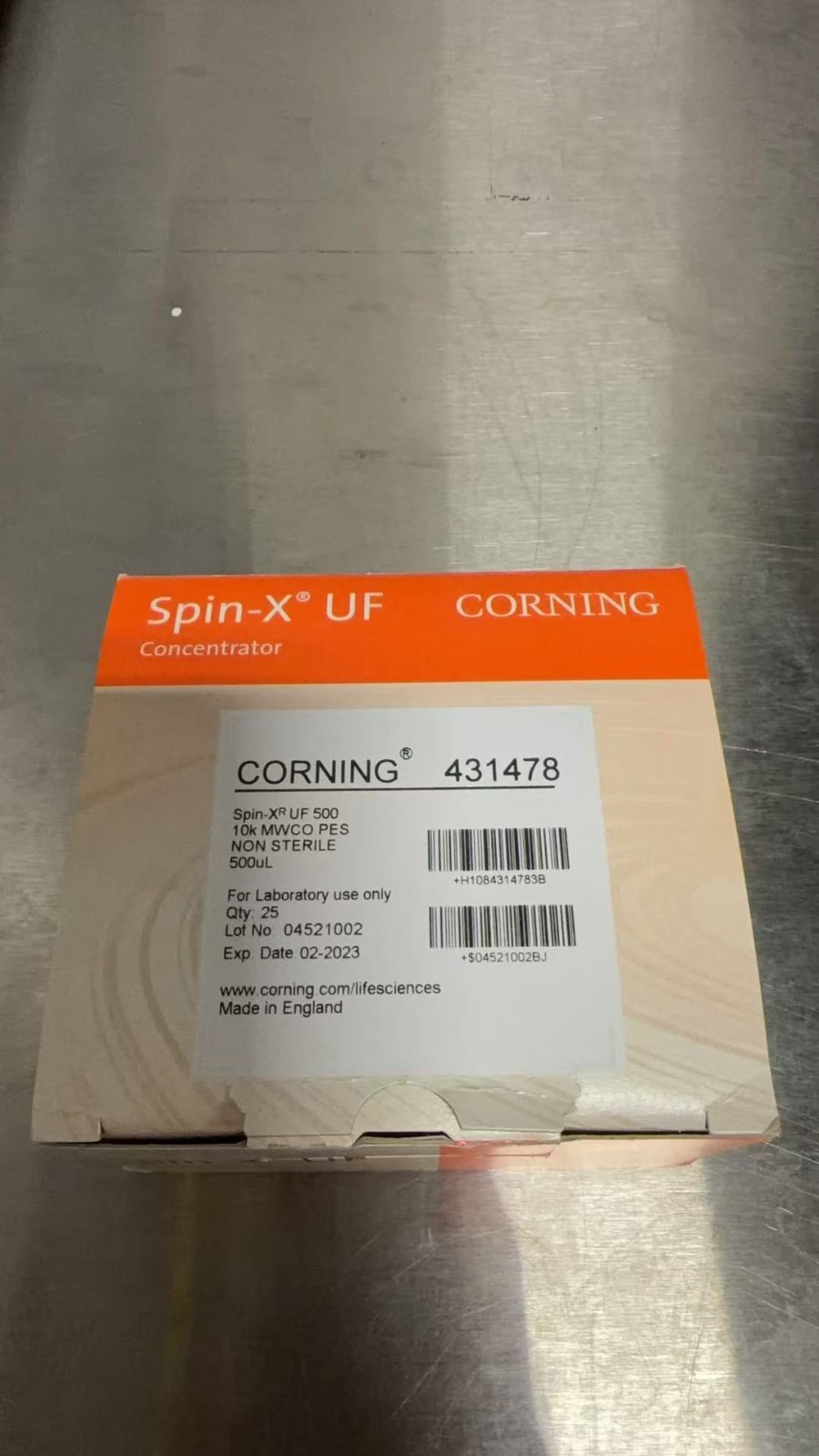 CORNING 431478 Spin-X UF 500 µL Centrifugal Concentrator, 10,000 MWCO, 20 left
