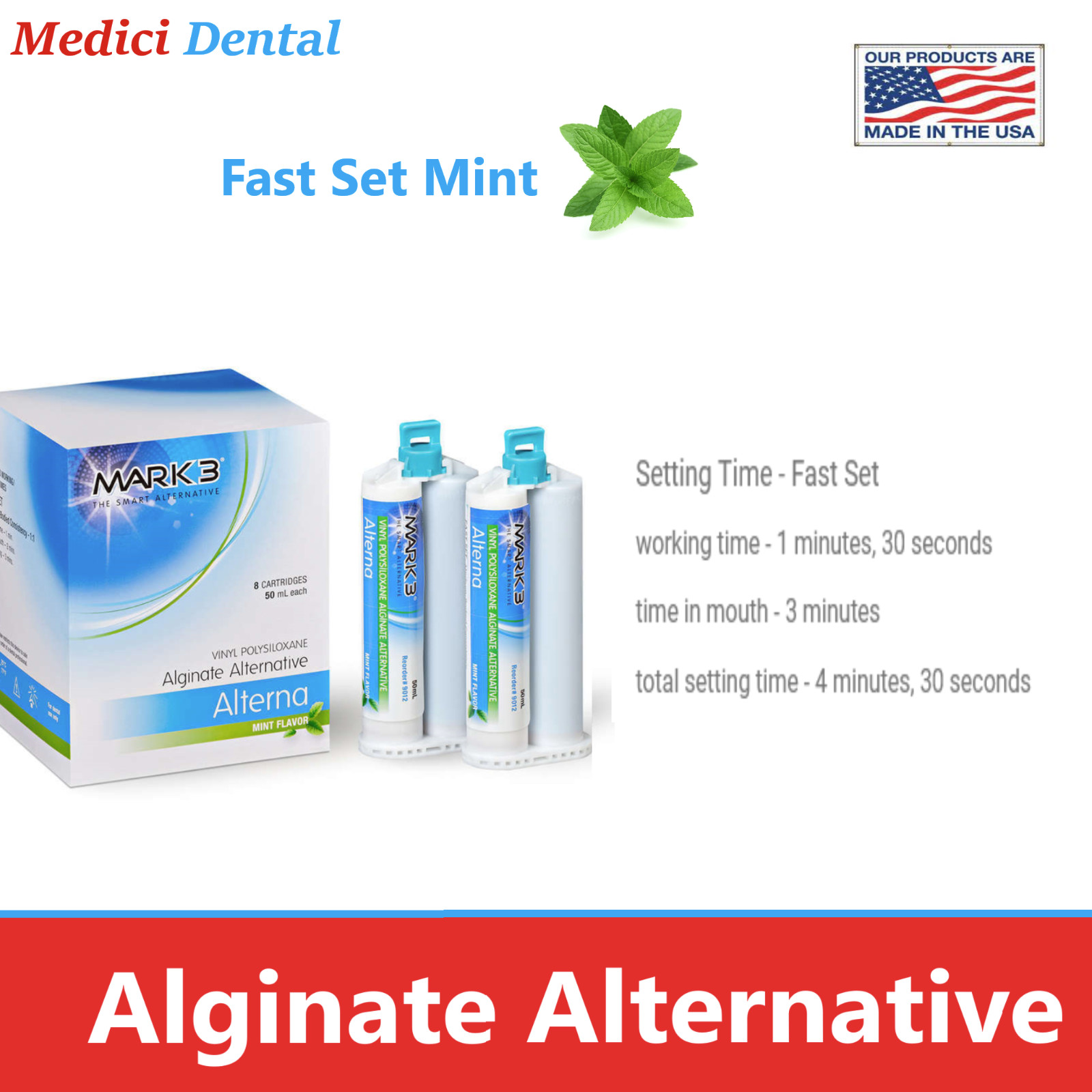 Dental Alginate 380 ml Alginate Substitute Alginate Alternative Fast Set Mint