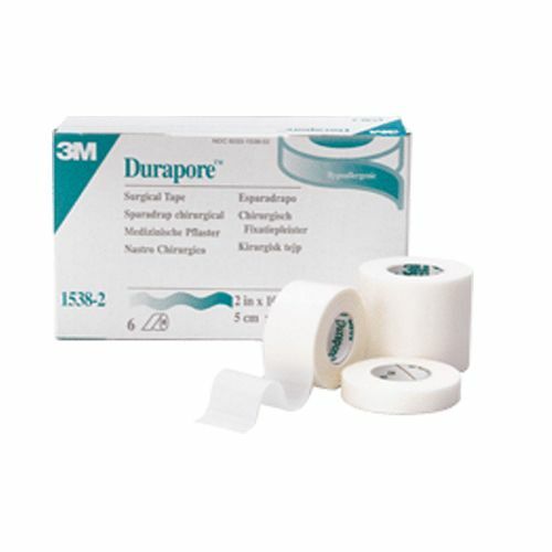 3M Durapore Medical Tape Silk-Like Cloth #1538-2 2in x 10yds – 1 Roll, 8 PACK