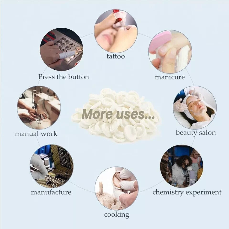 Dental Disposable Latex Finger Cover/Scaler Handpiece Protective Sleeves Sheath