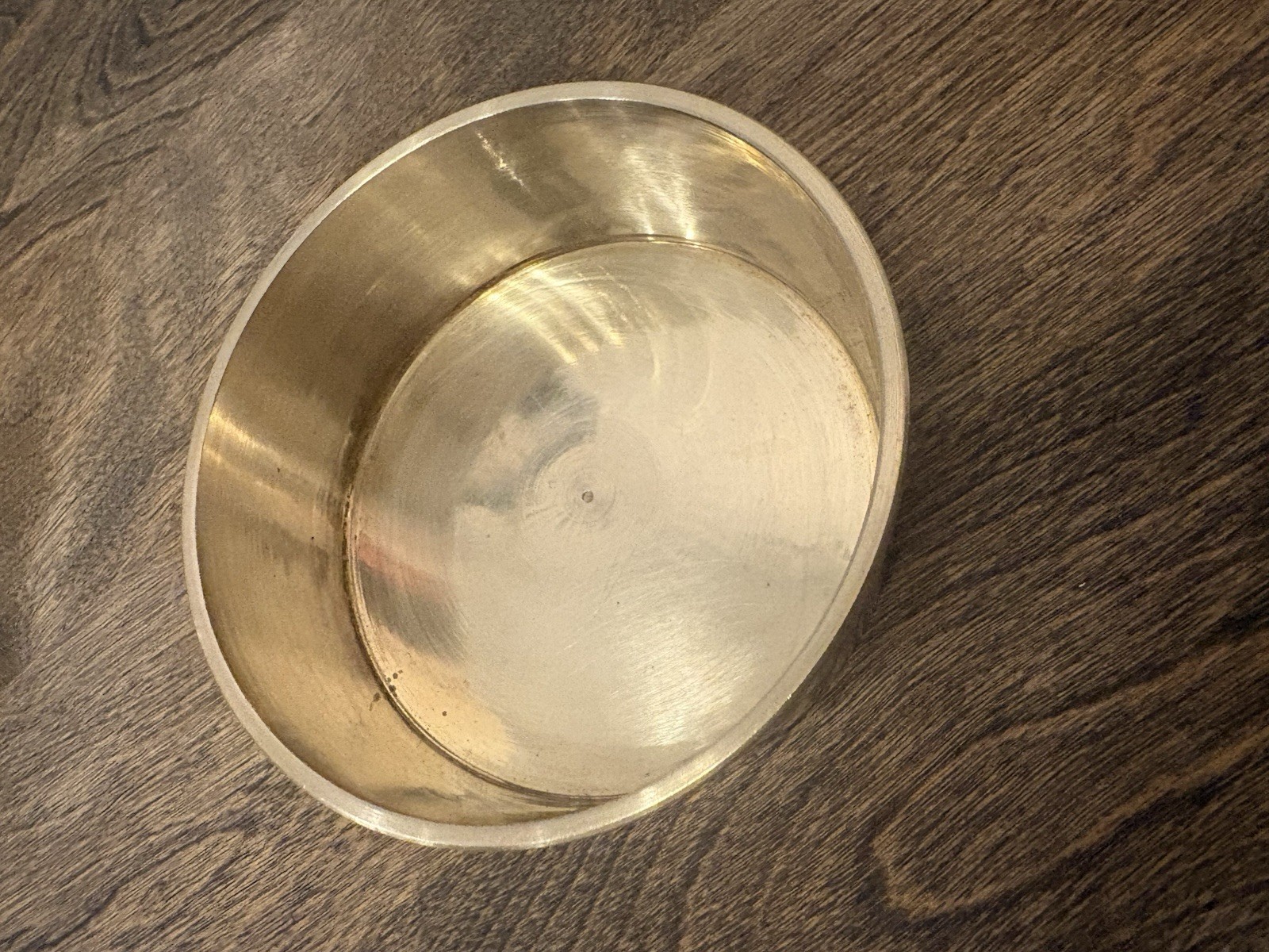 Test Sieve 4” ID Brass Collecting Pan 1.25” Depth Solid Brass Bowl