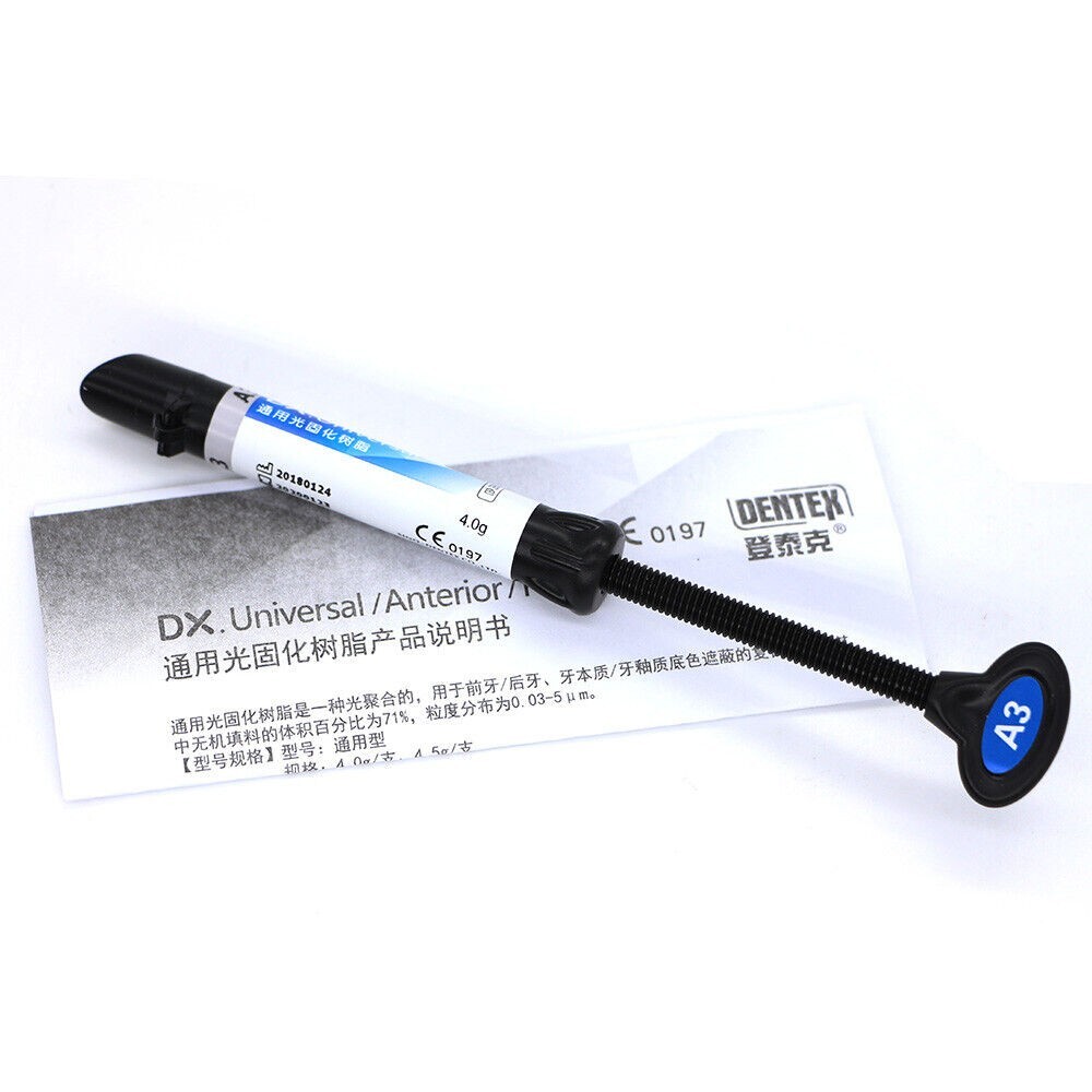 1 PC Dental Syringe Ultra Universal Curing Light Composite Resin 6 Shades option