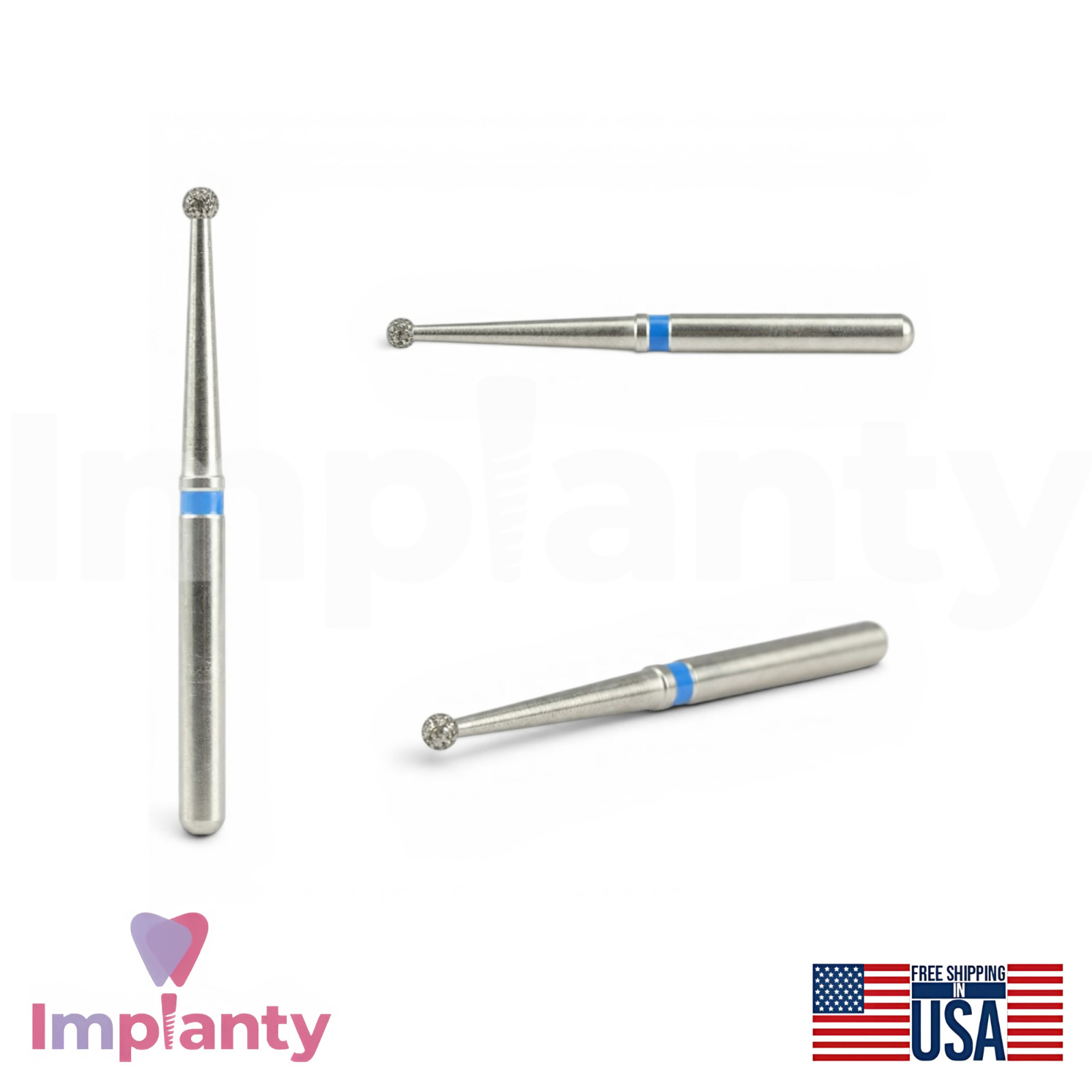 MDT Perio Diamond Coated Burs Kit Plaque Removal Stainless Steel Tool