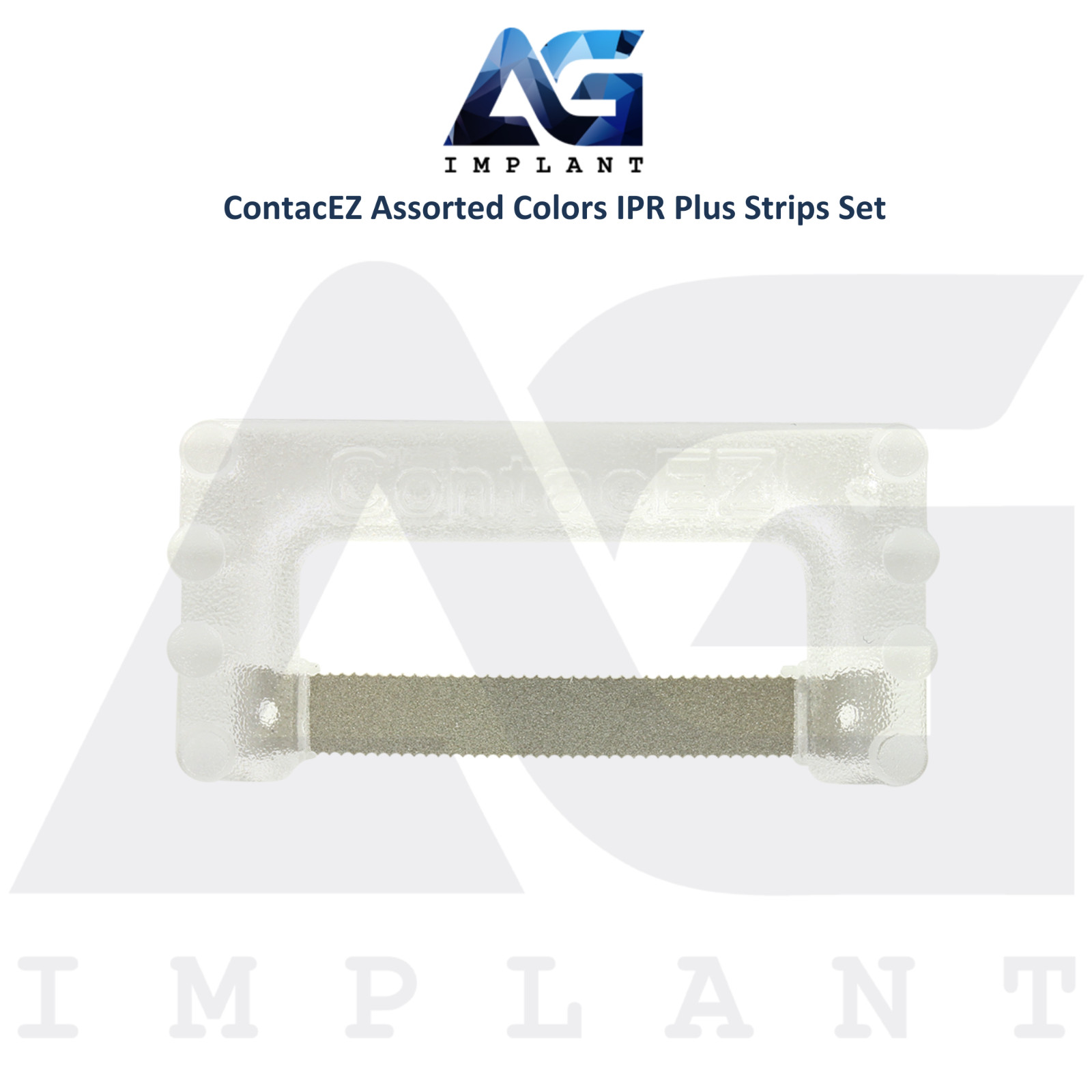 Assorted Color Flexible Diamond Coated IPR Plus Strips Set Stainless Steel