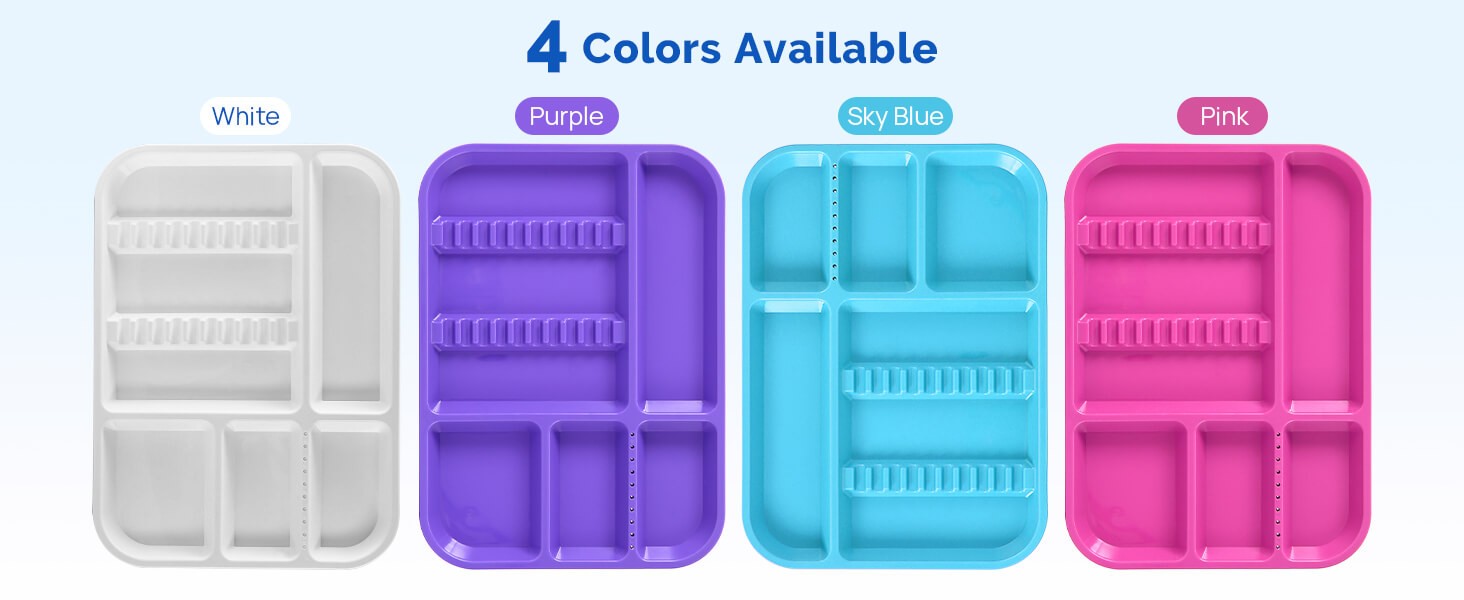 Dental Instrument Separate Divided Tray Autoclavable Plastic Set Up Trays Size B