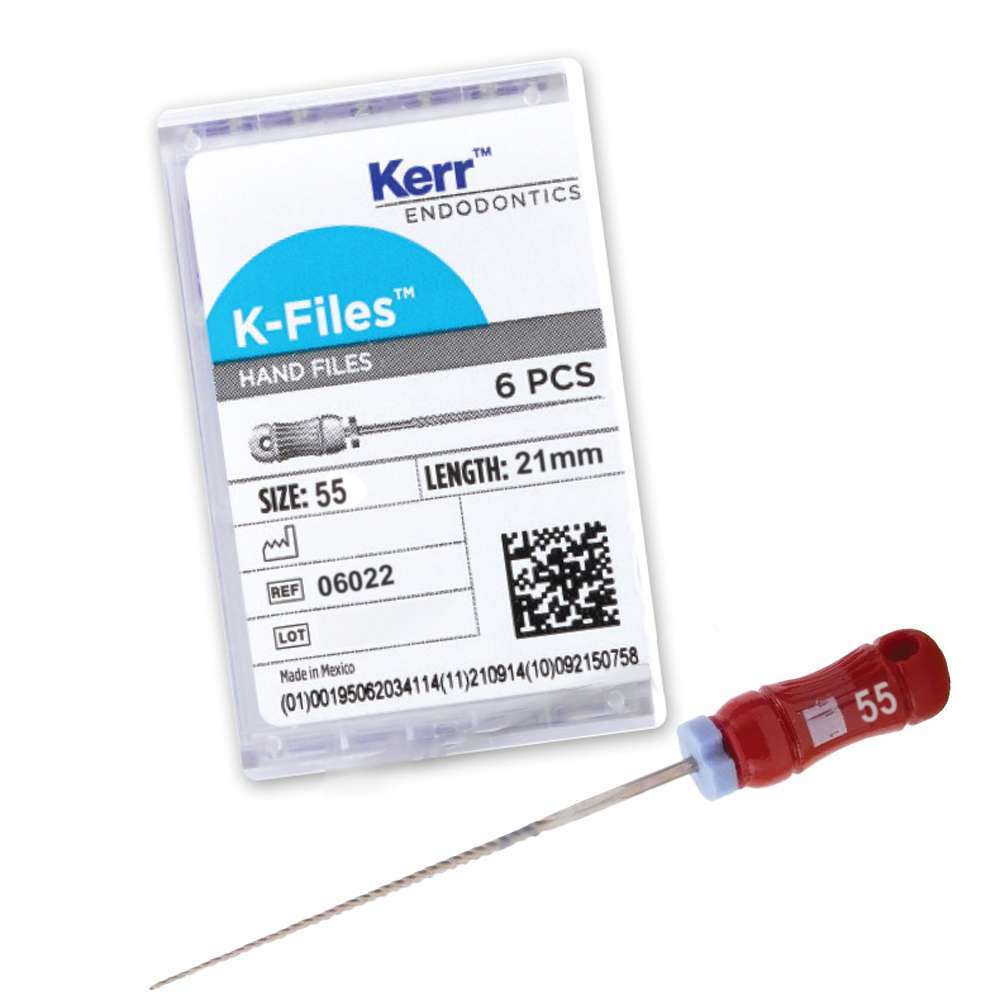Kerr Endodontics K-Files 21mm #55 6/Box