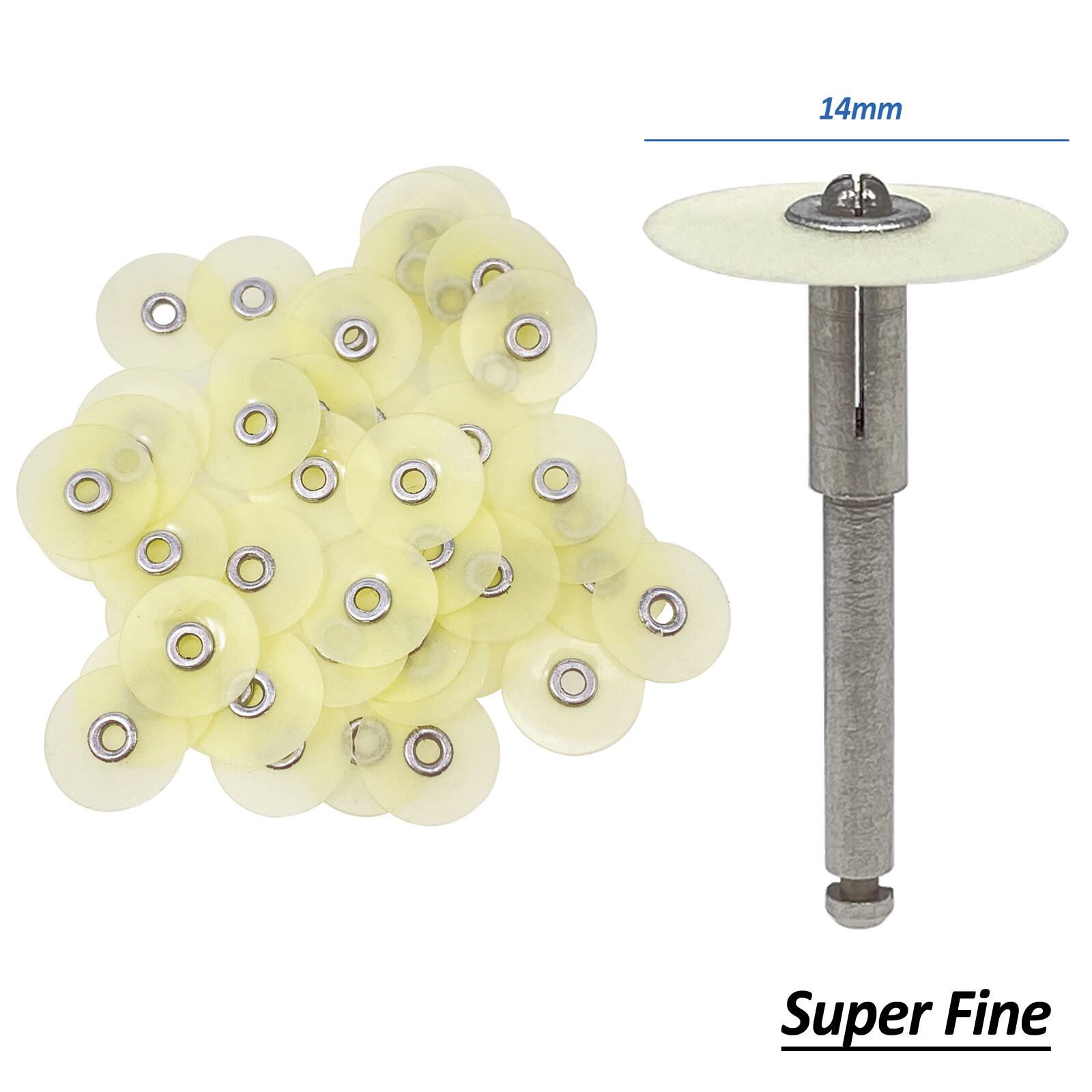 Dental Composite Finishing Polishing Discs SOFLEX 14mm /Mandrel