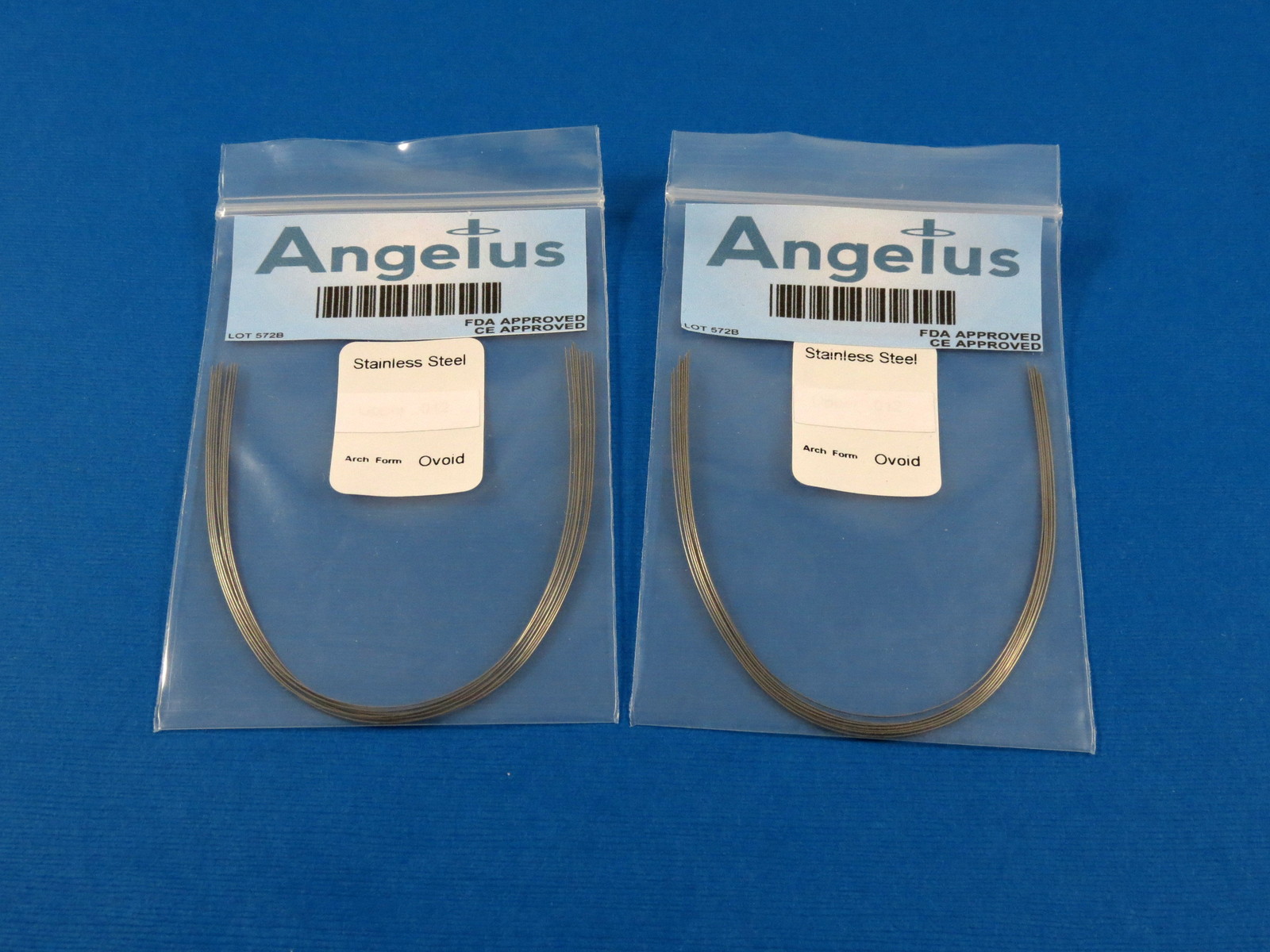 Dental Ovoid Stainless Steel Arch Wire .012″ UPPER + .012¨ LOWER Kit /20 ANGELUS
