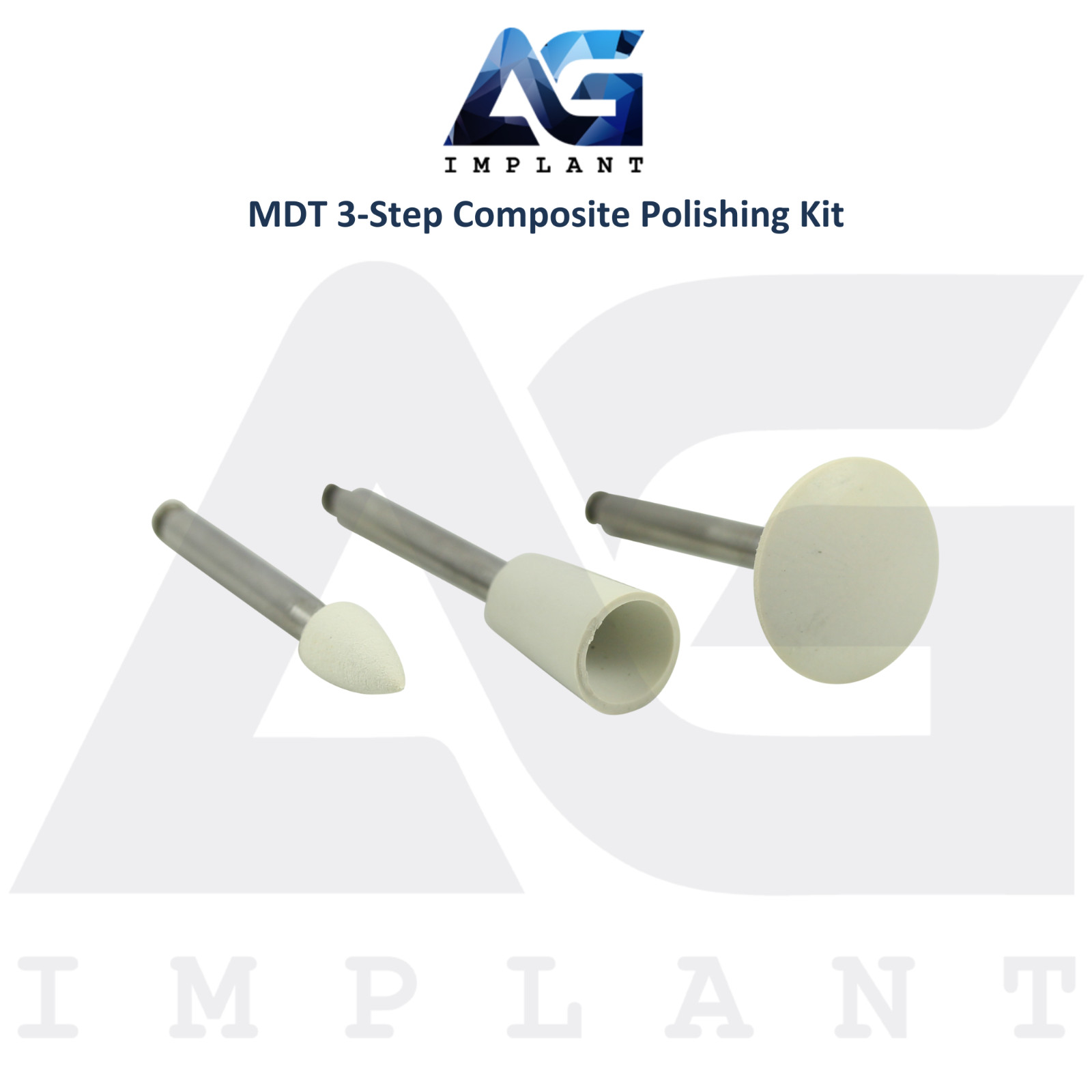 MDT 3-Step Composite Polishing Kit Silicone High-Gloss Finish Dental Restoration