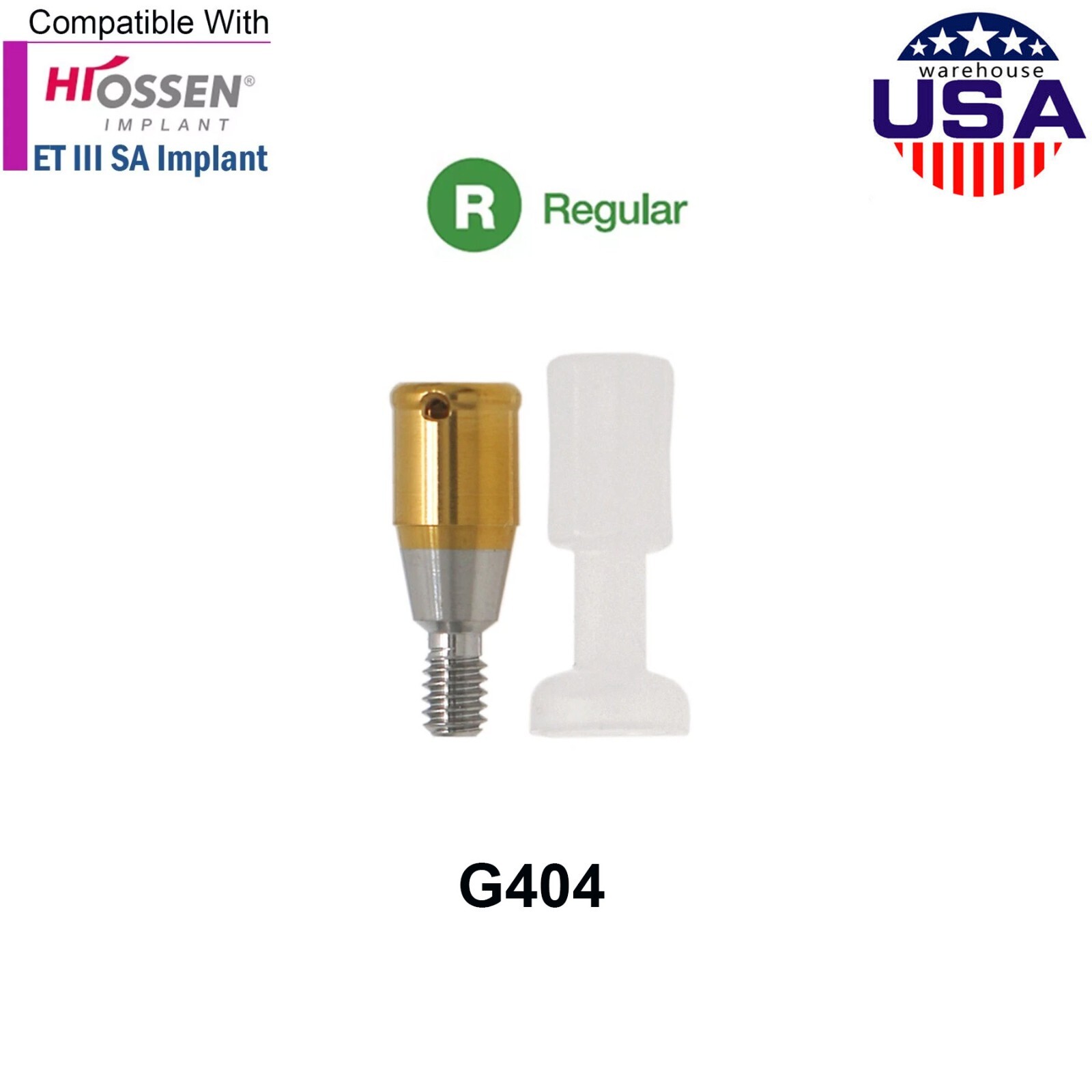 US Dental Locator Abutment Kit For Hiossen ET III Osstem Mini Regular PEEK Caps