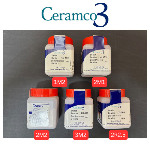 [ Ceramco 3 ] DENTIN (1M2, 2M1, 2M2, 3M2, 2R2.5) 1 oz.